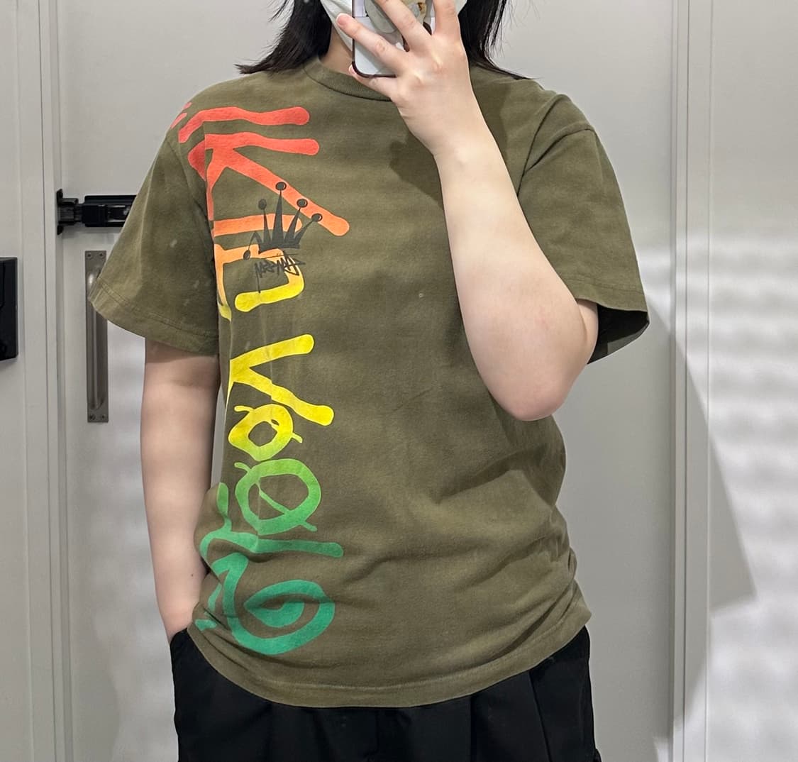 스투시 카키 반팔티💚 상품이미지1