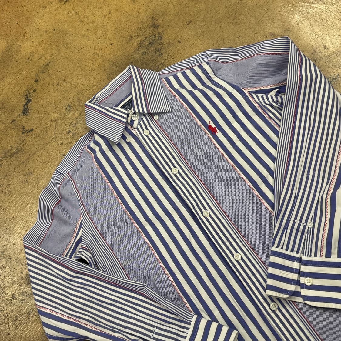 [정품/2] 폴로 랄프로렌 스트라이프 셔츠 b14 상품이미지1