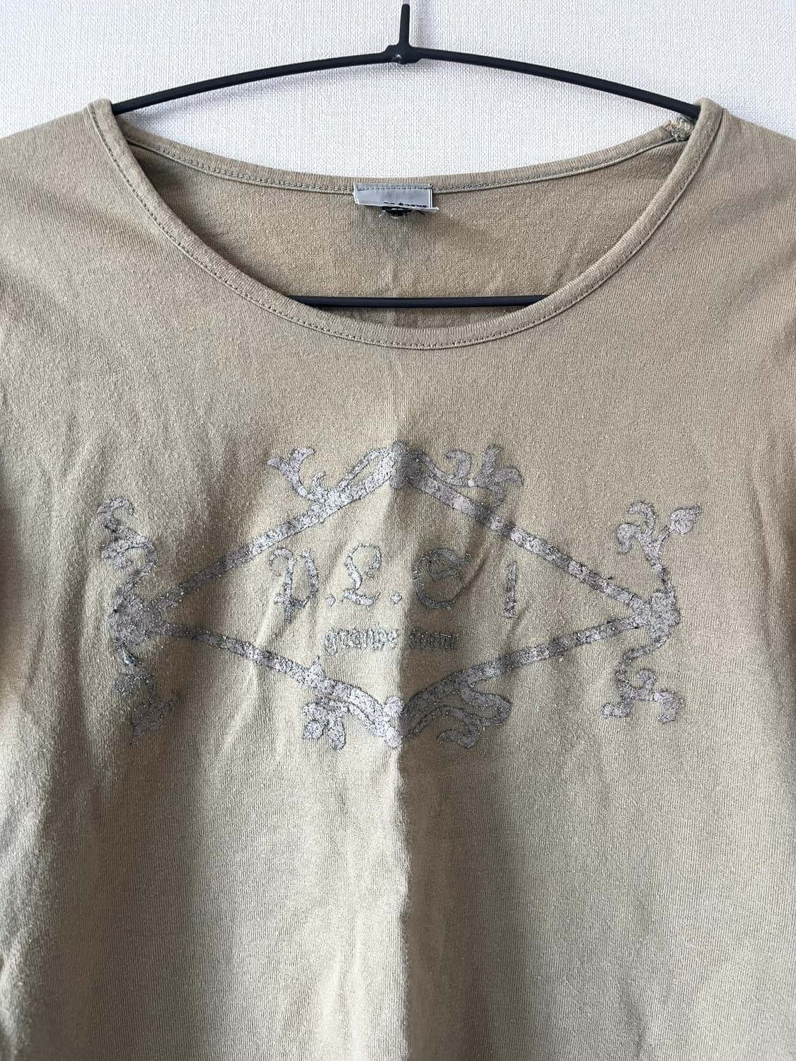 GRANDE SOEUR 카키 티셔츠 상품이미지2