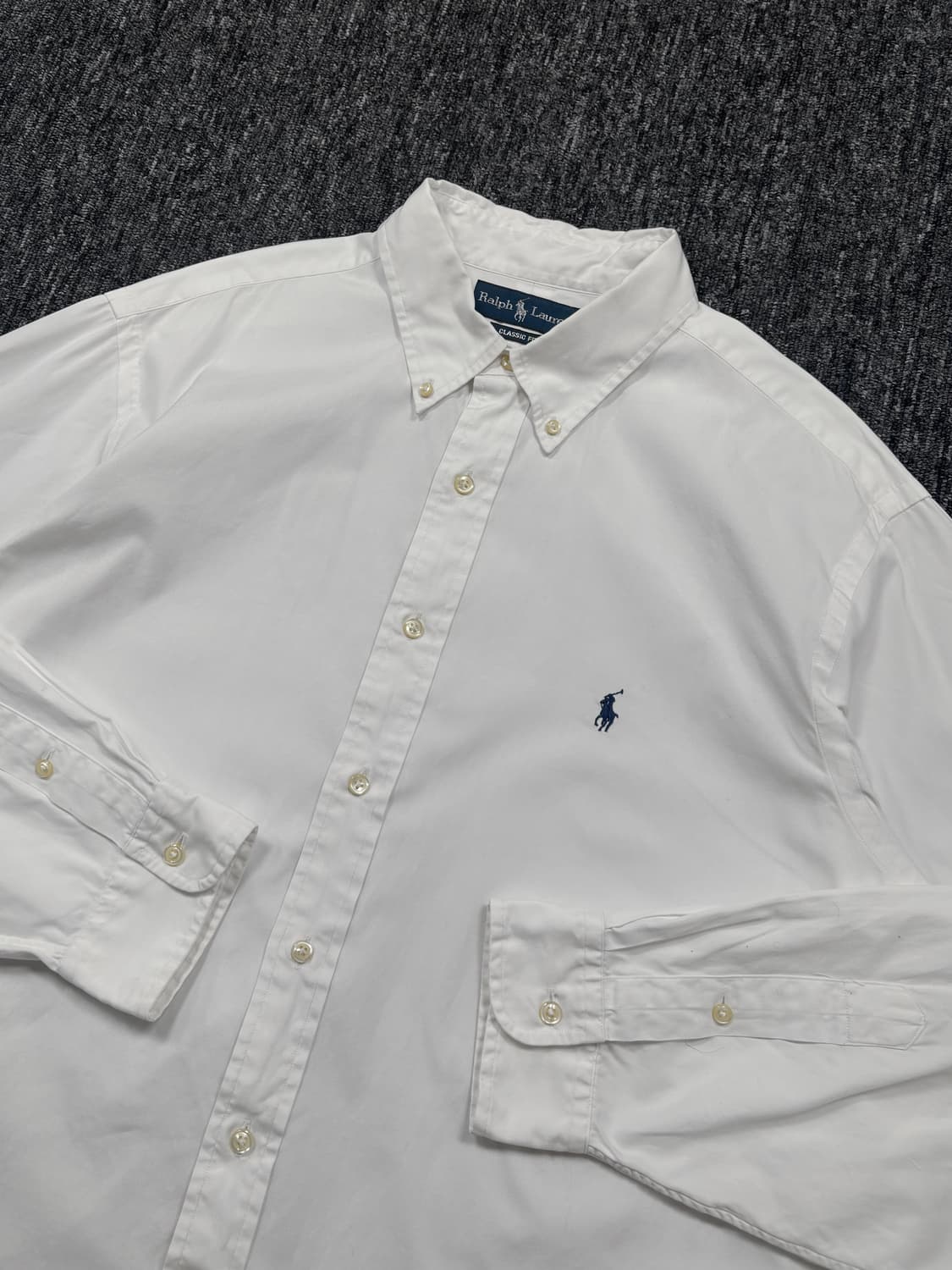 폴로 클래식 핏 화이트 셔츠 상품이미지4