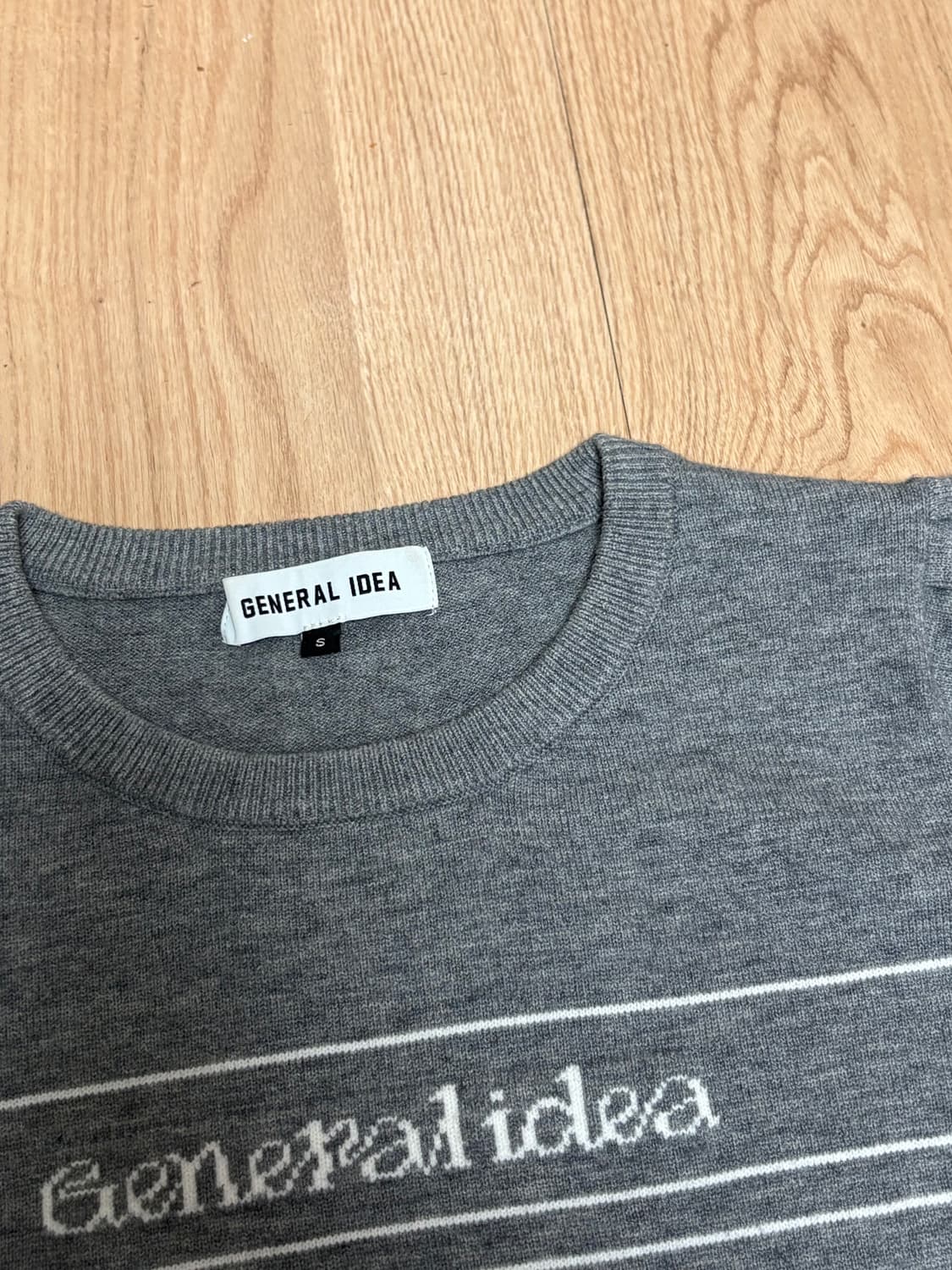 제너럴아이디어 로고 퍼프 풀오버 니트 스웨터 더바넷 타낫 아카이브제이투유 상품이미지4