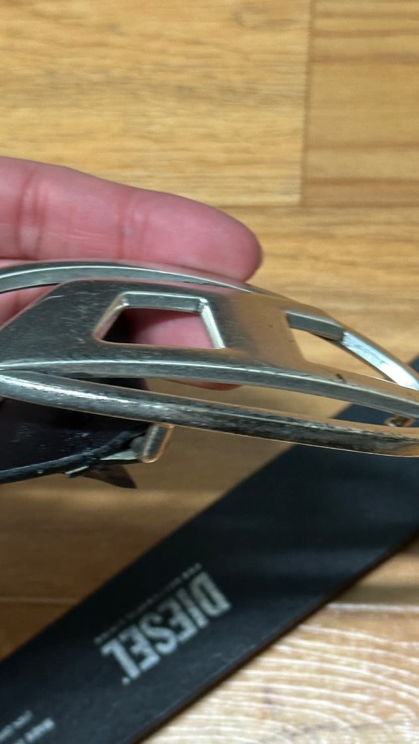 디젤 B-1DR 레더 벨트 D 버클 블랙(80) 상품이미지4