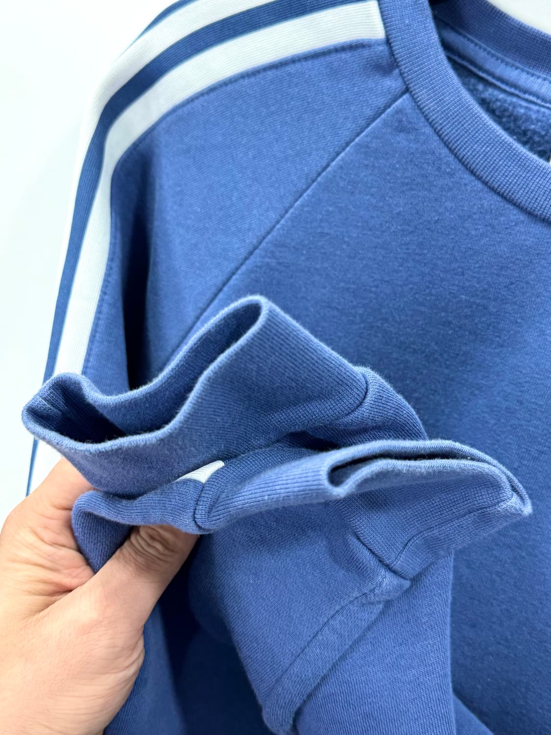 아디다스 3D 트레포일 스웨트 크루 블루 2XL 상품이미지5