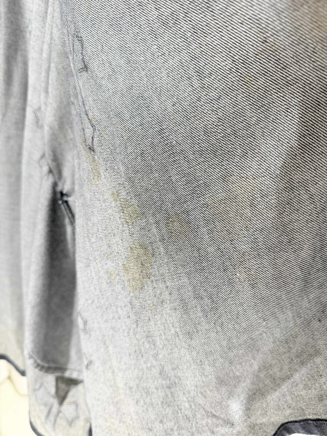 S / 크롬하츠 레더 크로스패치 데님 셔츠 / 오버핏 상품이미지6