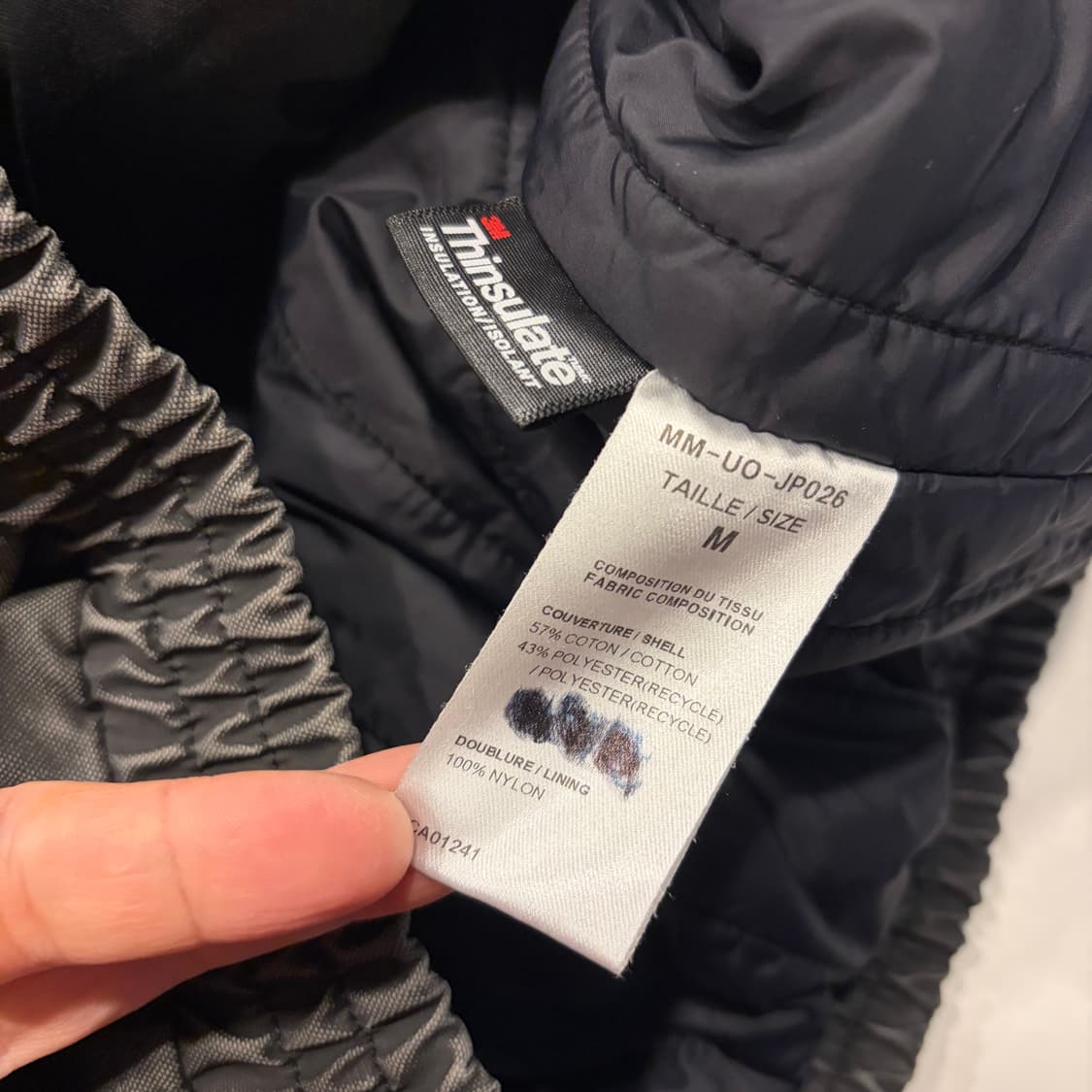 [M] MMIC 워크 누빔 워싱 자켓 카키색 D263 상품이미지6