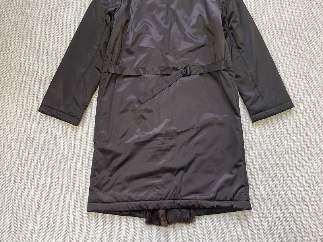 스피치오 래빗퍼 트리밍 더블 훅 롱 코트 J04016 상품이미지8