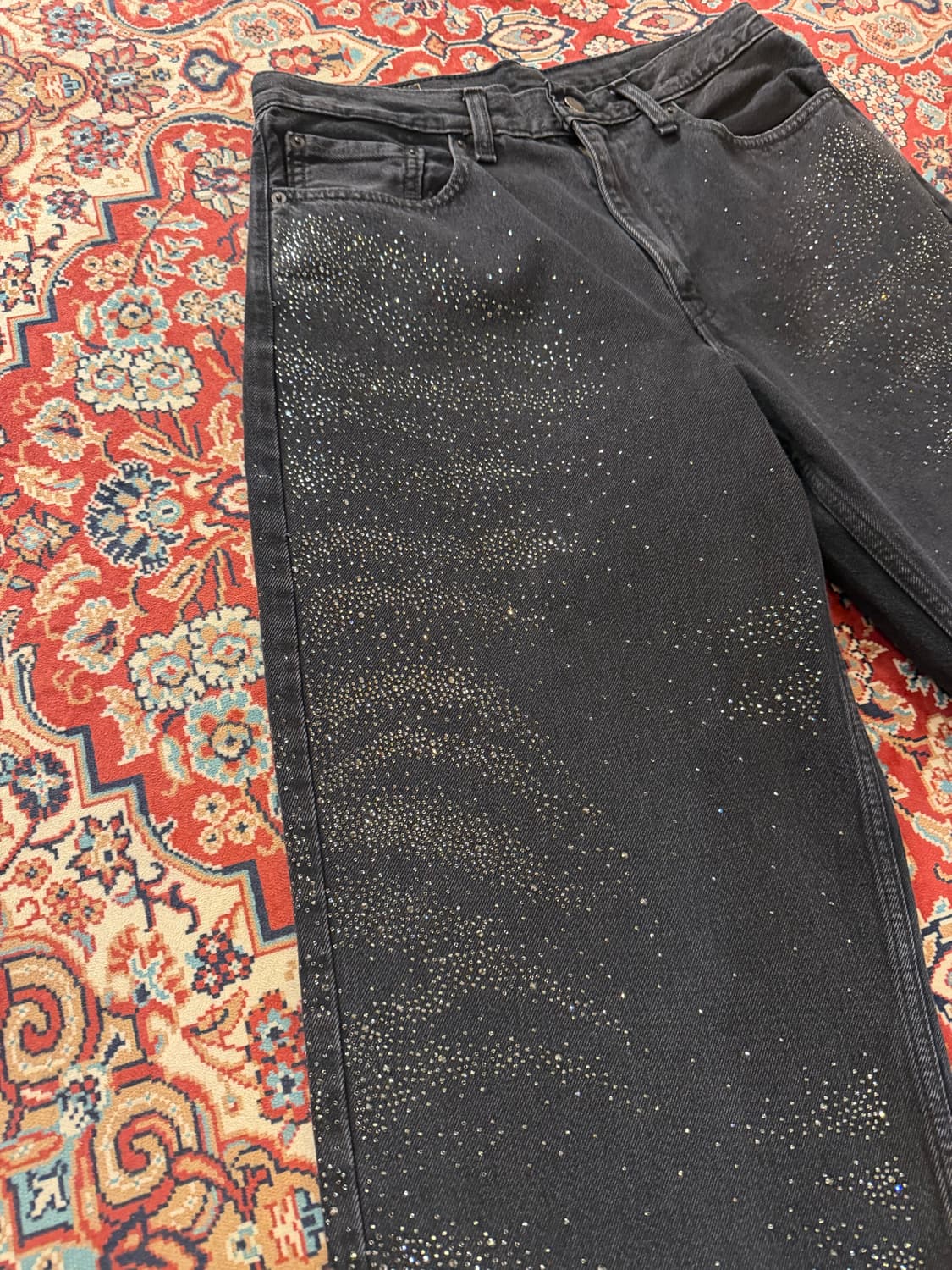 리바이스578 라인스톤 리워크 데님 상품이미지4