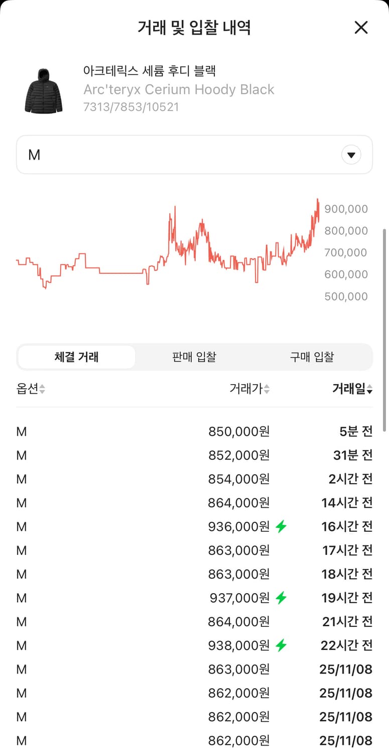 (SS급) 아크테릭스 세륨 후디 블랙 상품이미지2