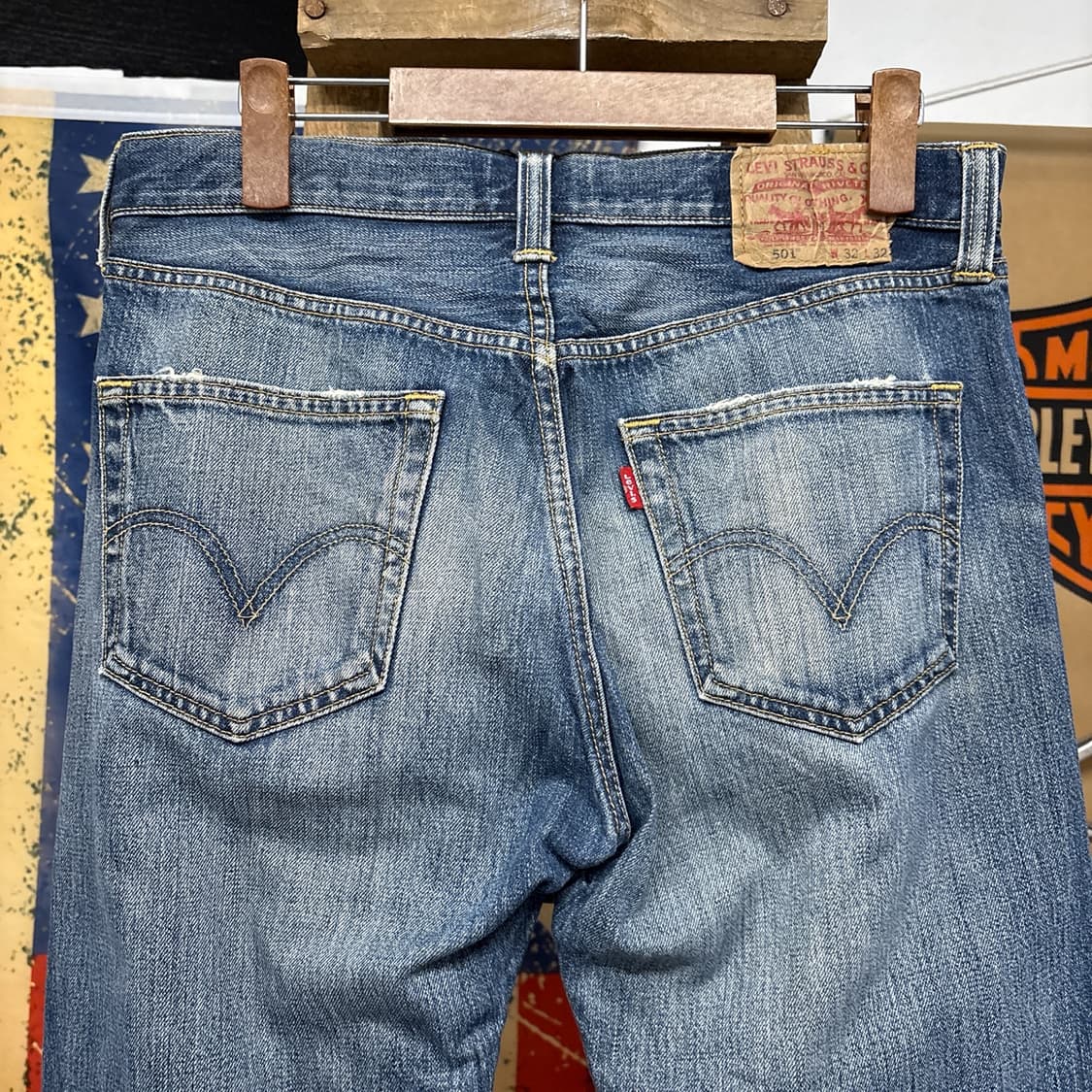 00s 리바이스 오리지널 501 빈티지 페이딩 데님팬츠 N942 상품이미지7