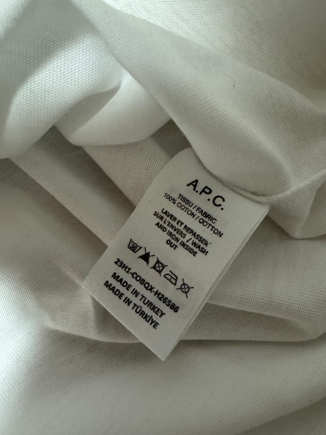 아페쎄 VPC 티셔츠 화이트 다크 네이비(XL) 상품이미지3