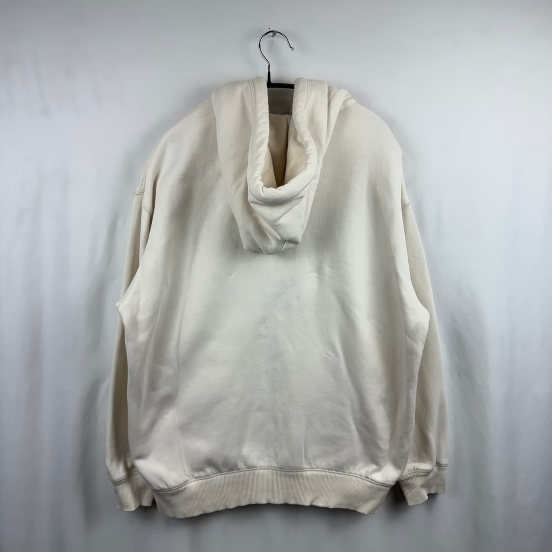 (S) 후아유 패치로고 후드집업 이이보리 상품이미지10