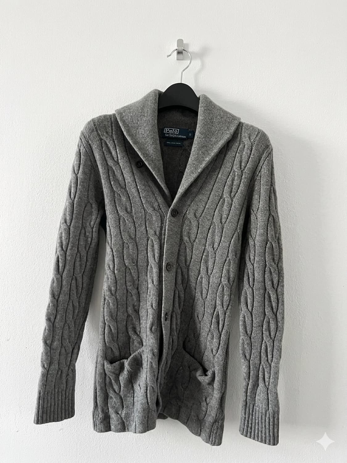 폴로 랄프로렌 숄카라 케이블 니트 가디건 상품이미지1