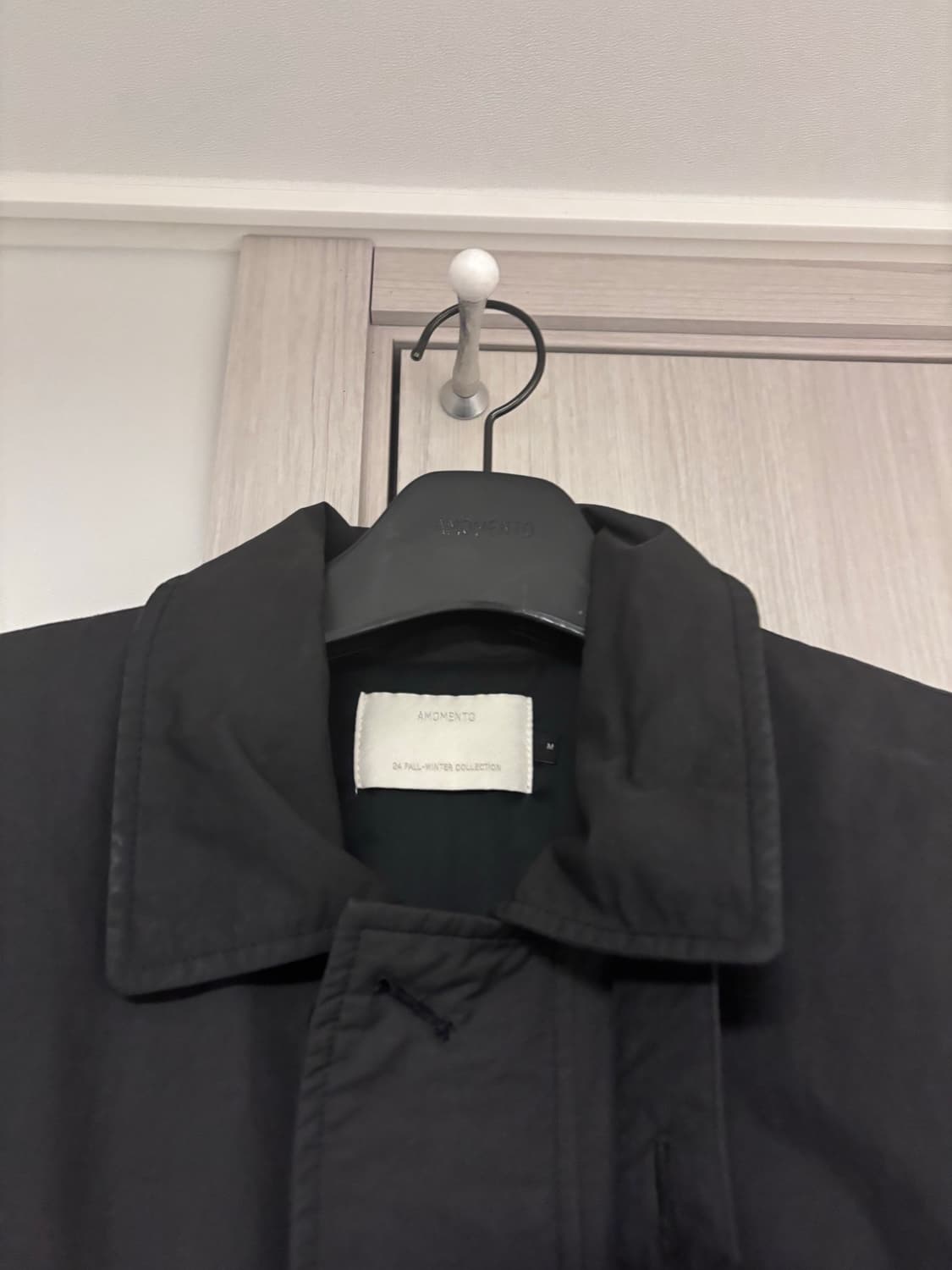 아모멘토 코튼 나일론 패디드 점퍼 블랙 - 24FW 상품이미지6