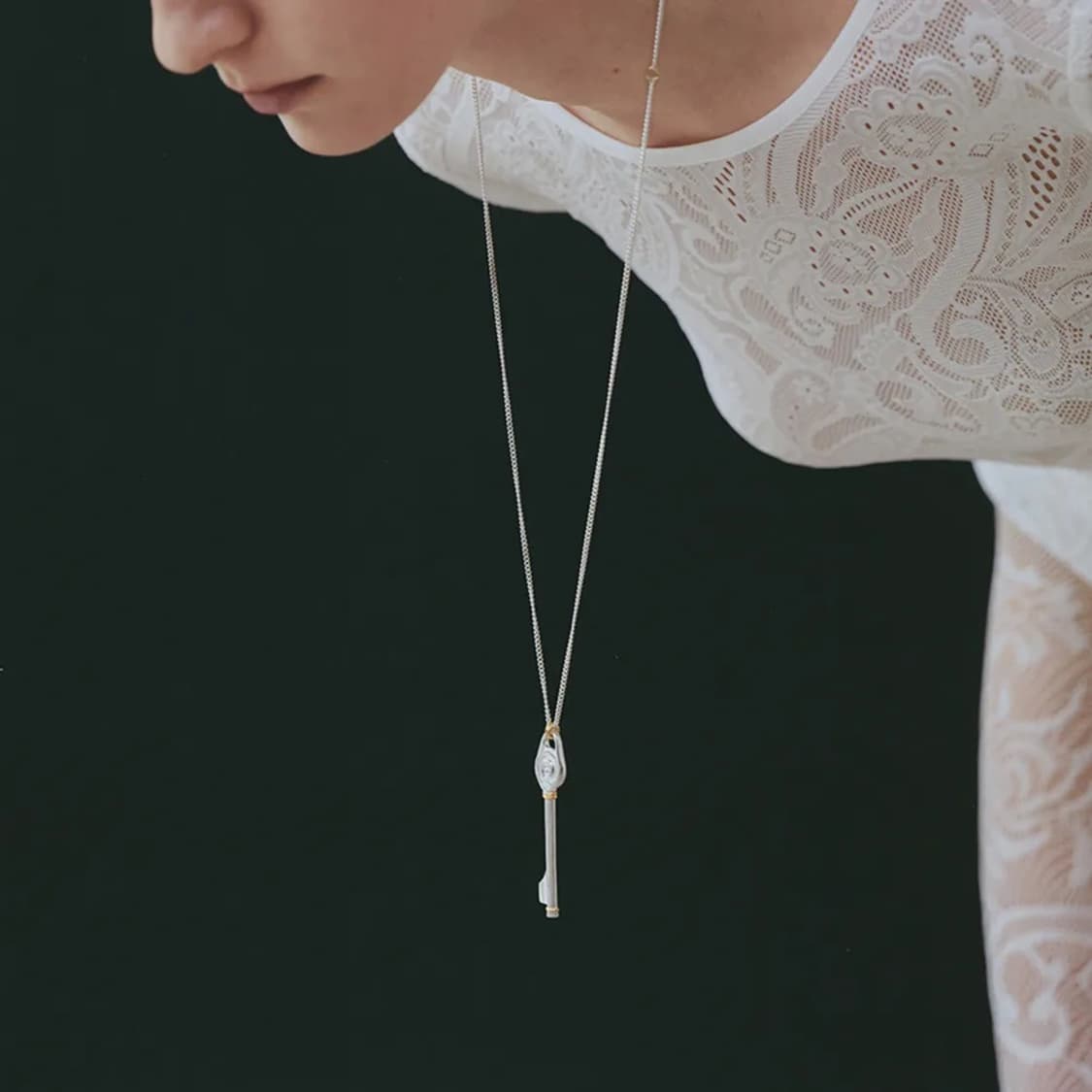 본에뜨 목걸이 Santal key neckless 925 silver 상품이미지4