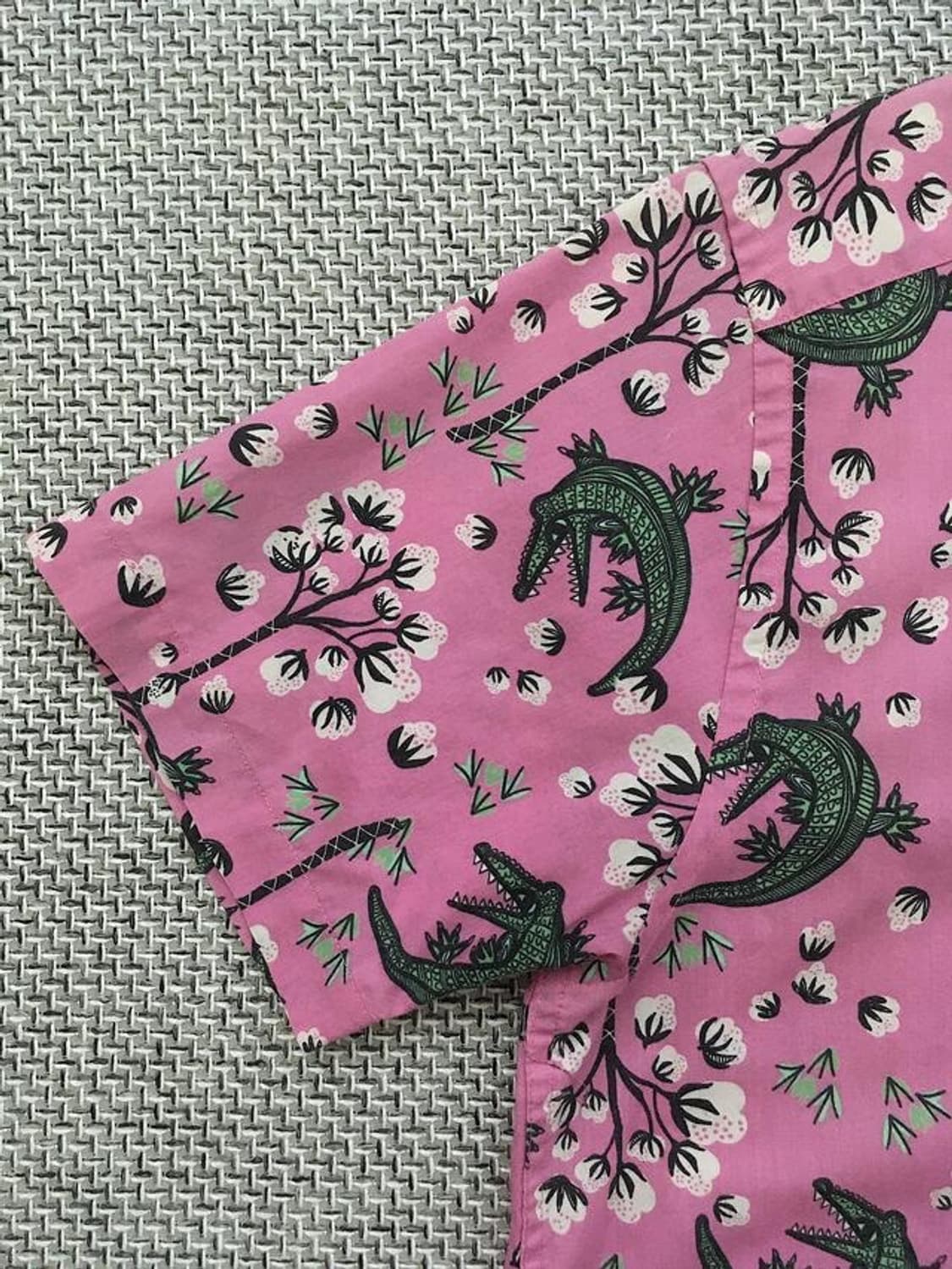 Organic cotton crocodile all-over print 상품이미지3