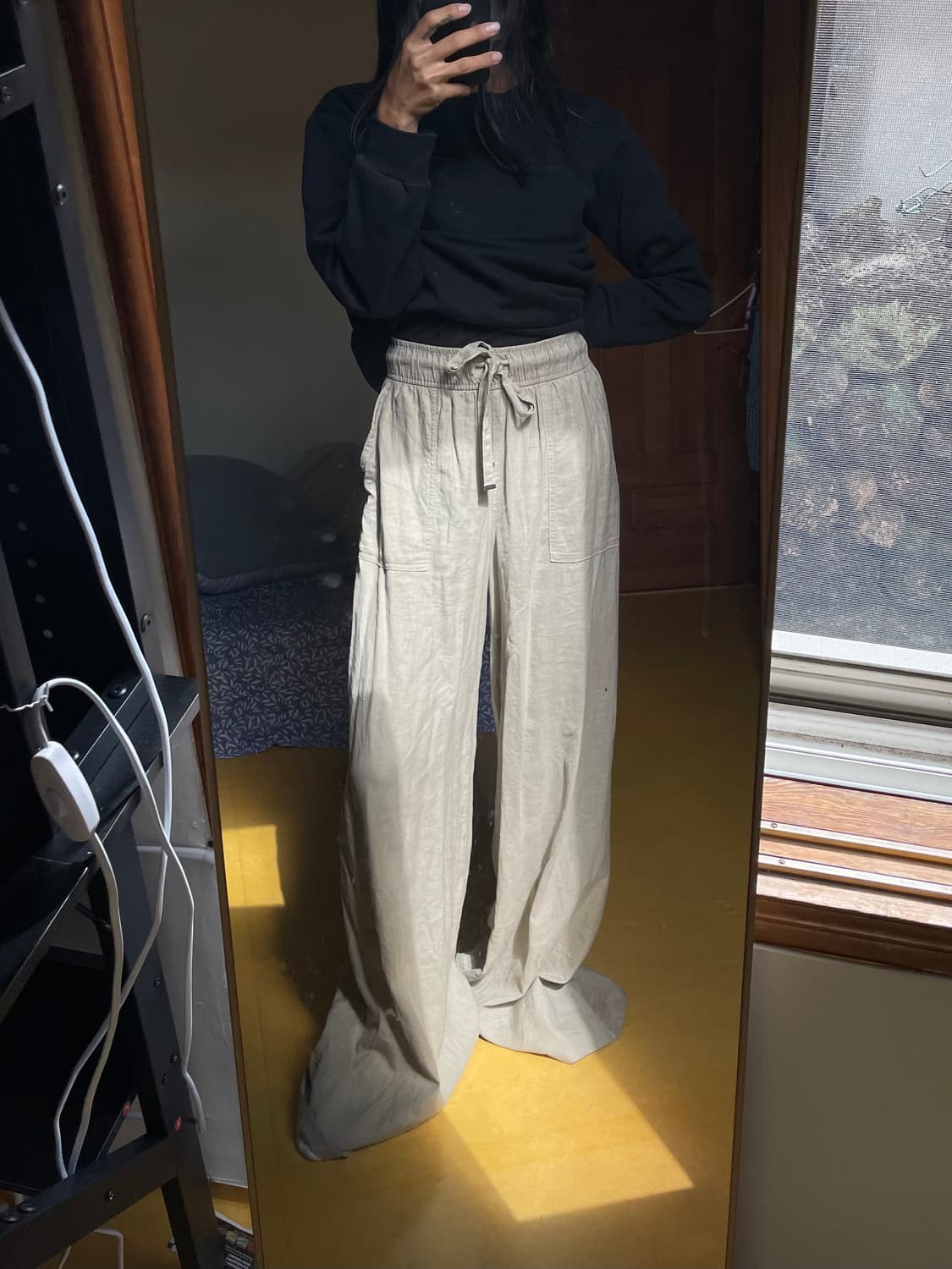 wide leg linen trousers 상품이미지1