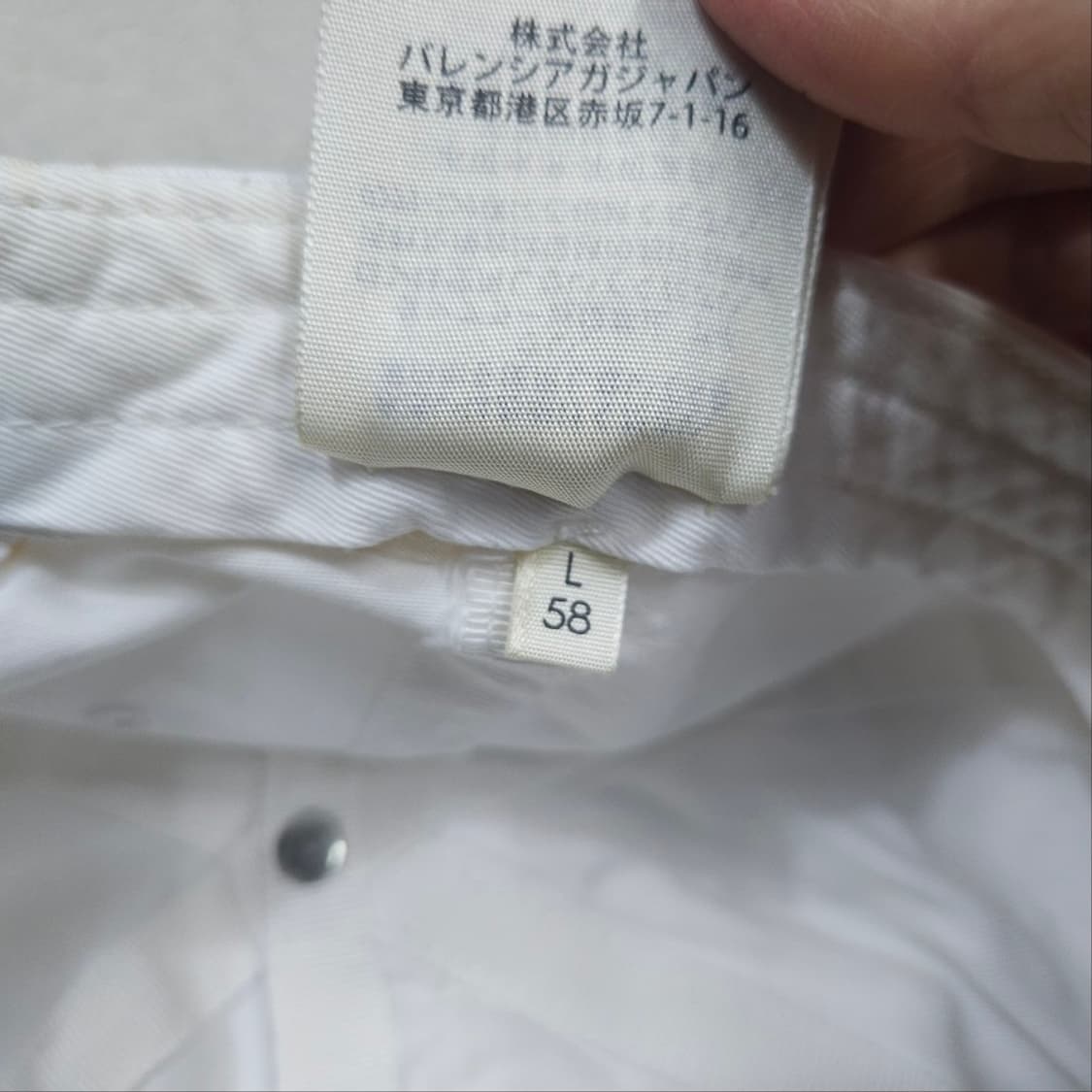 발렌시아가 볼캡 화이트 상품이미지6