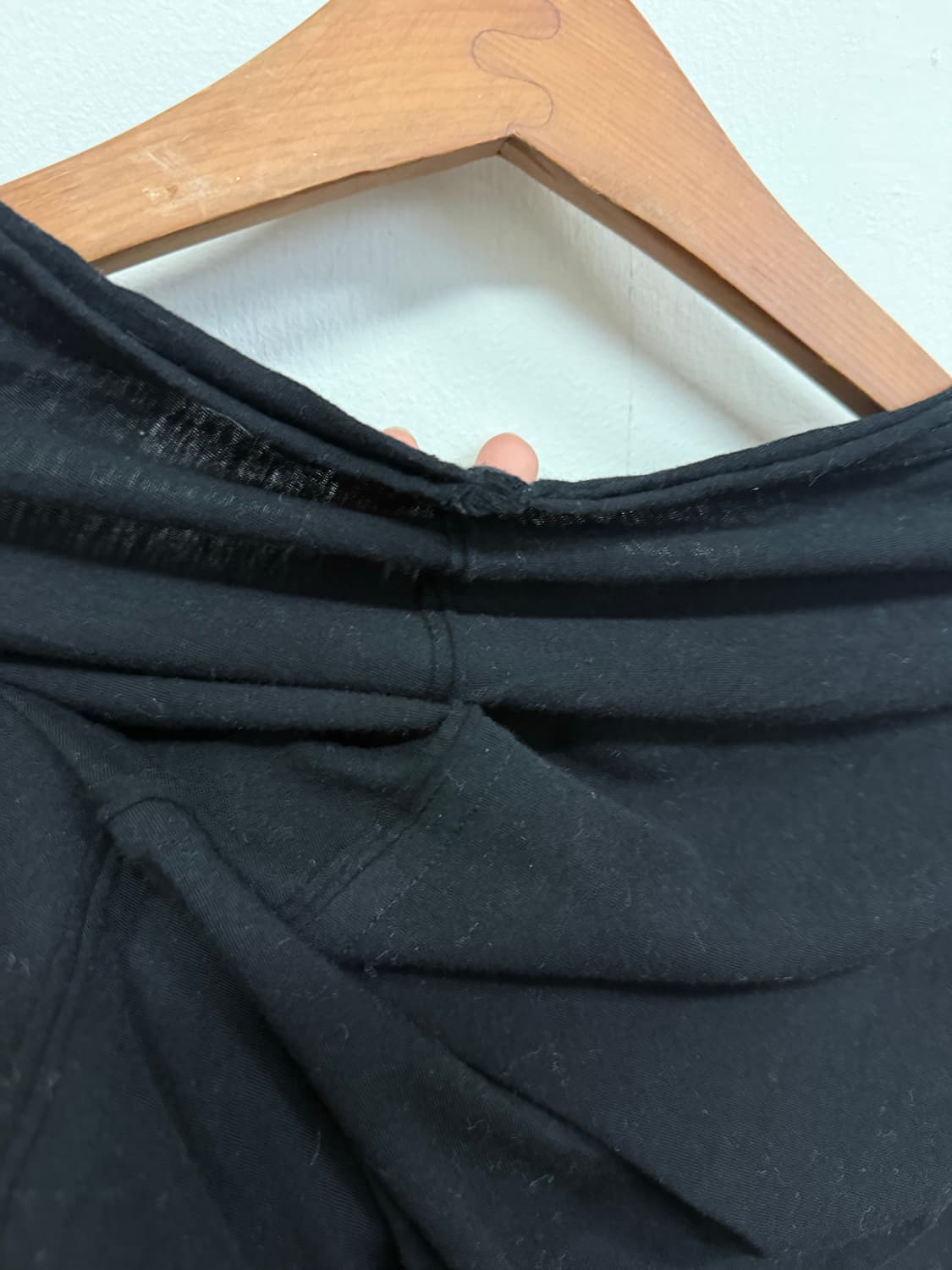 요지야마모토 컷오프 도킹 디테일 반팔티셔츠 상품이미지4