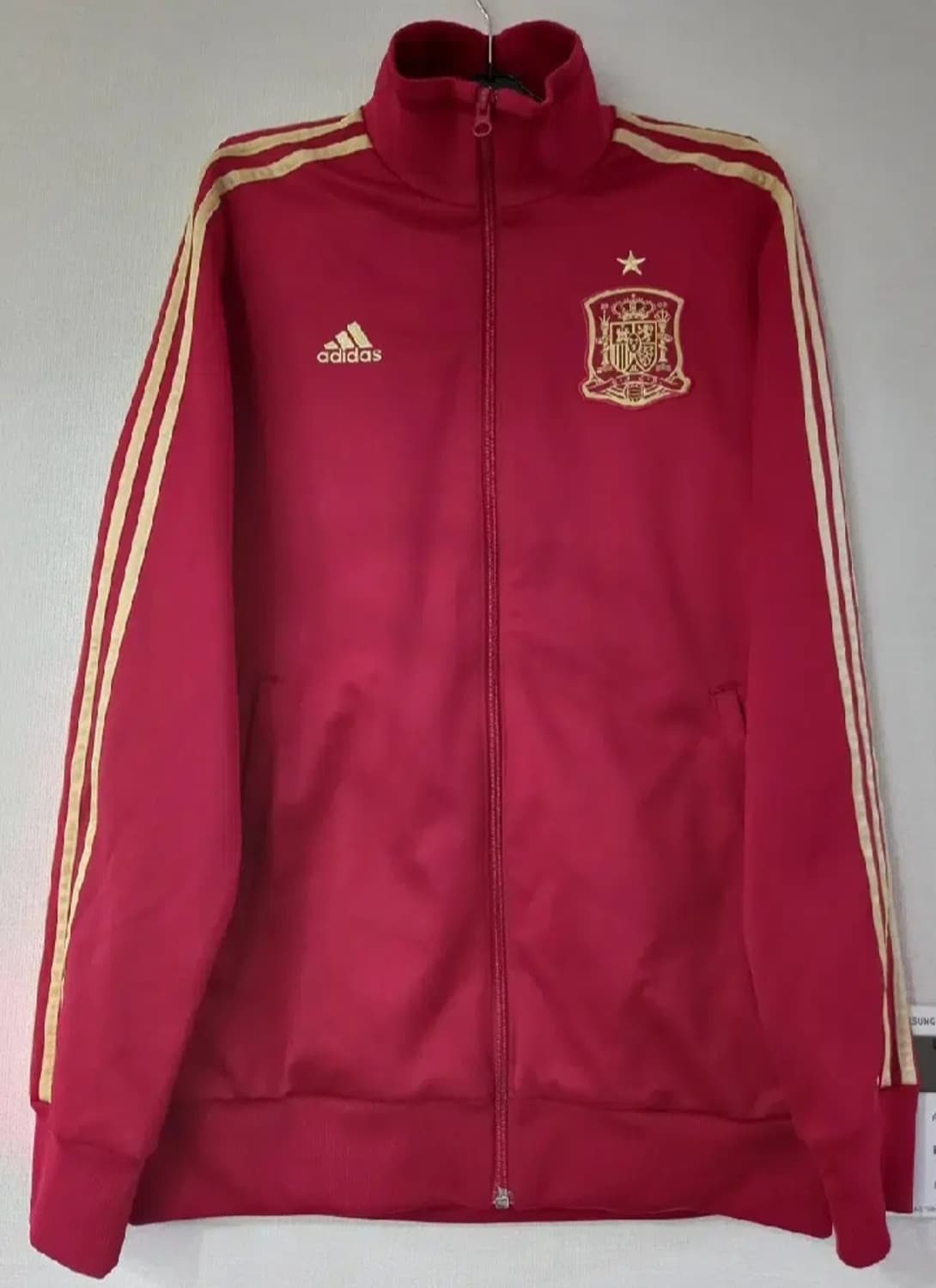 아디다스 대장급 스페인 레드골드 트랙탑 저지 져지집업 95/M 상품이미지1