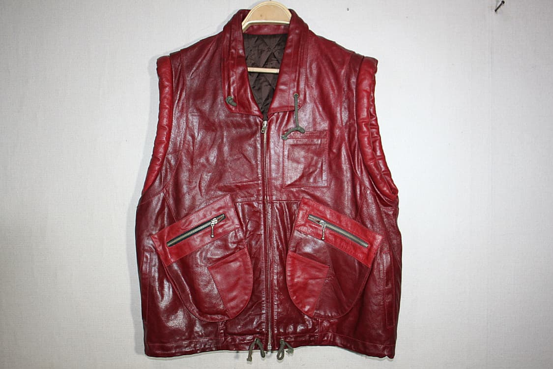Vintage Leather vest 가죽조끼 우리100) 상품이미지1