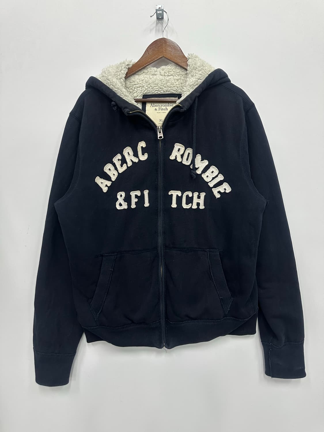 아베크롬비 네이비 털후드집업 상품이미지1