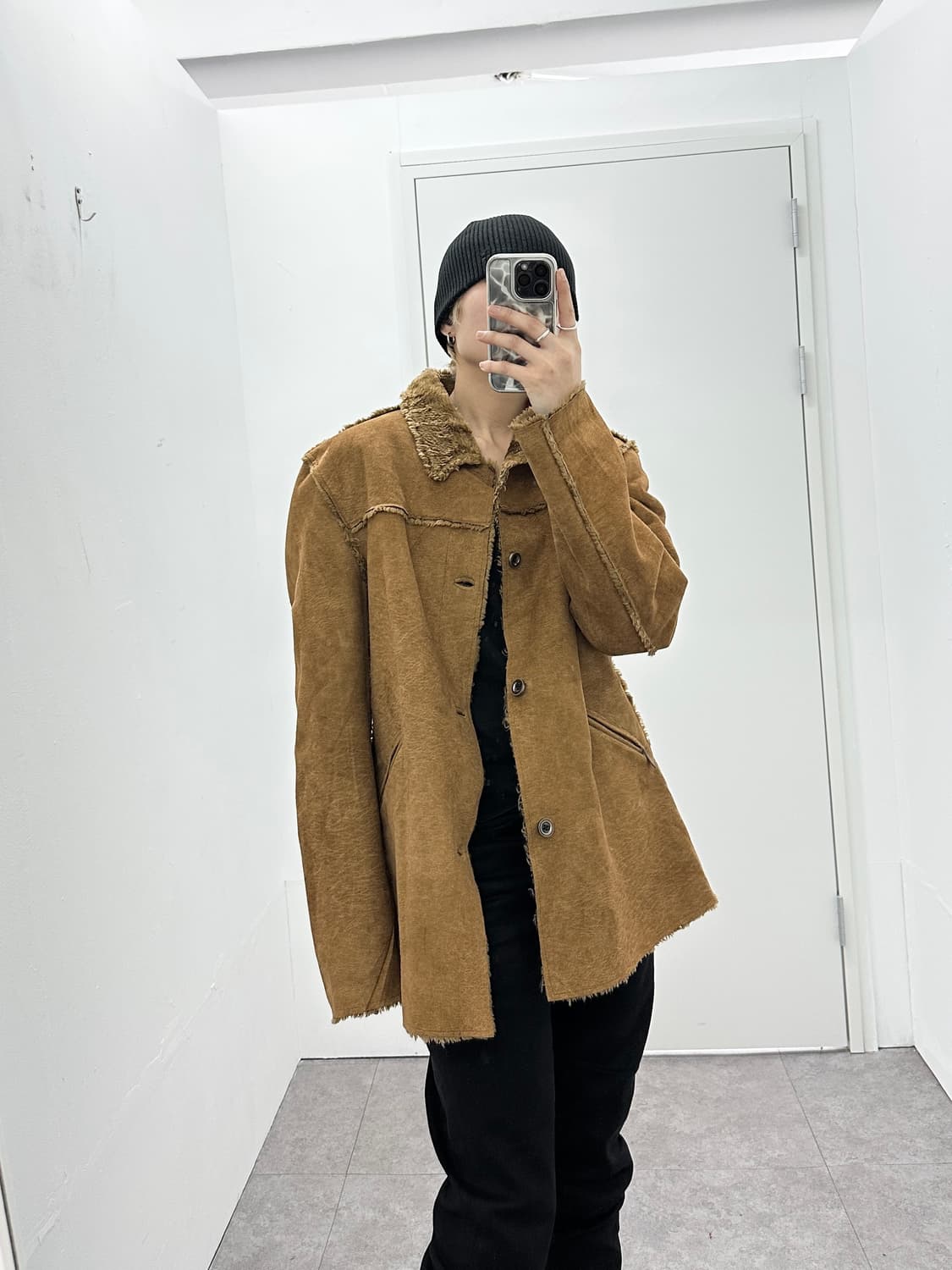 Alexander Julian 00s suede fur jacket  상품이미지2