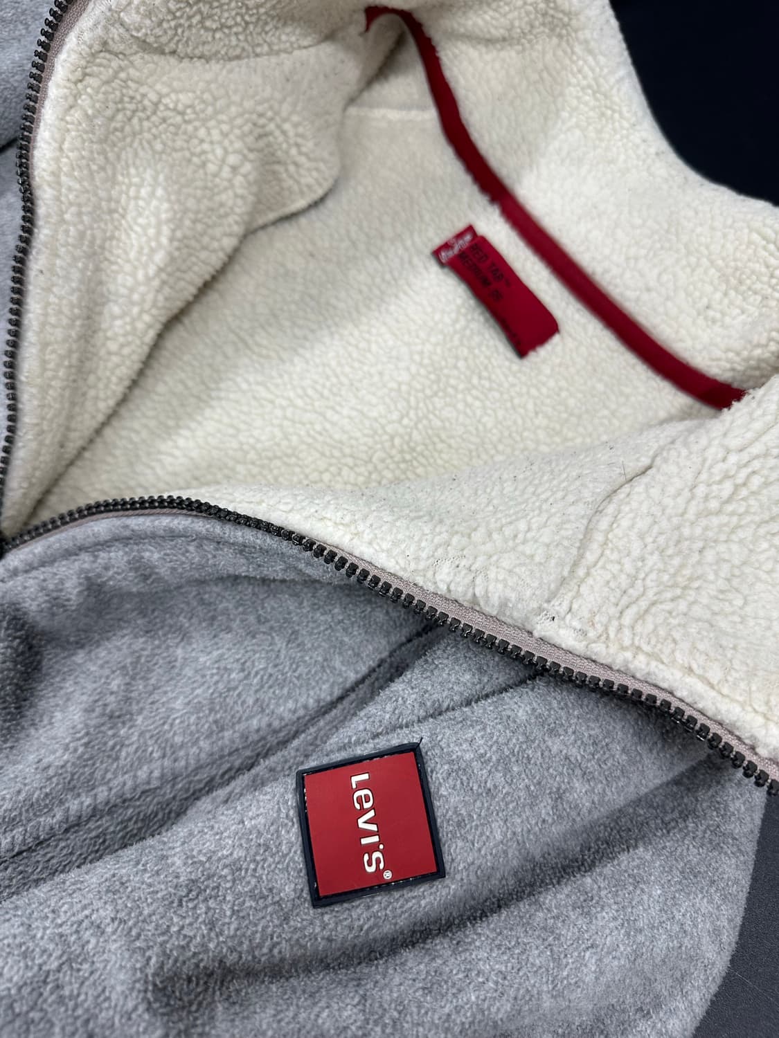 리바이스 그레이 플리스 집업 상품이미지4