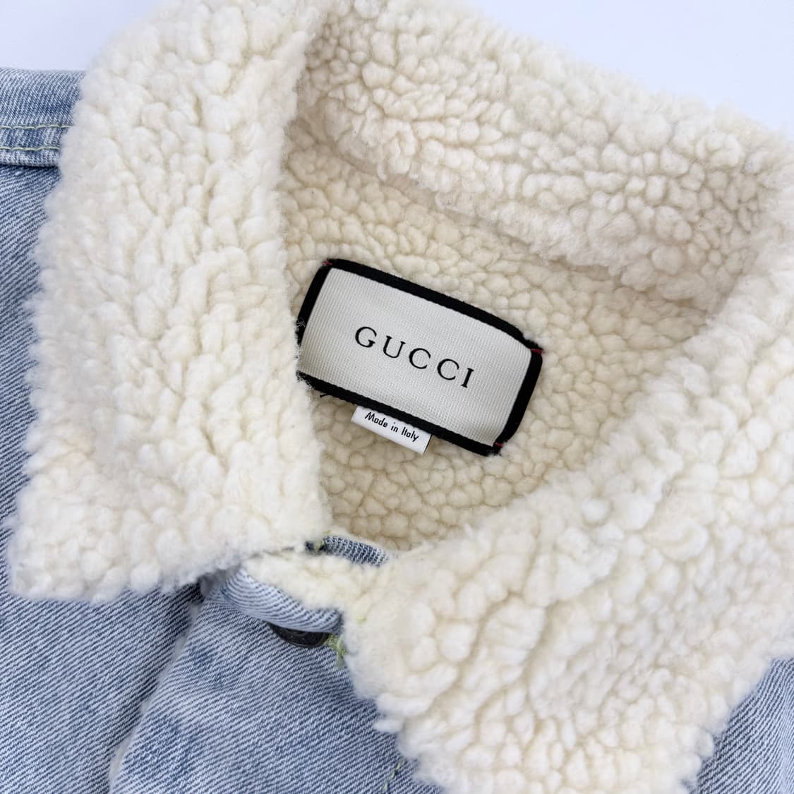 구찌 18aw 파라마운트 쉐르파 데님 자켓 48 상품이미지3