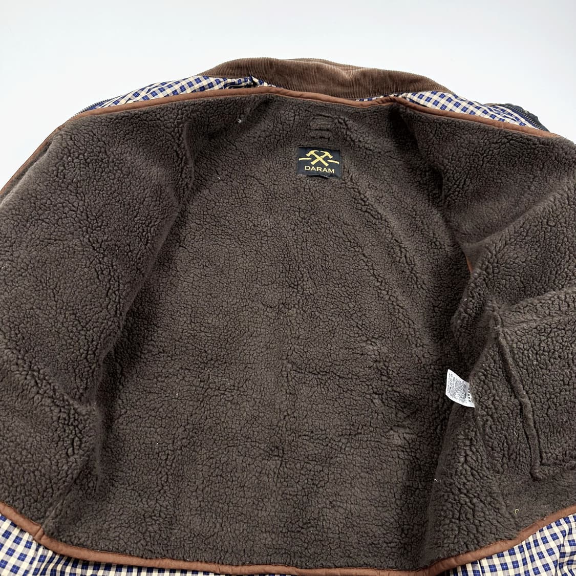  VTG 빈티지 클래식 타탄체크 벨티드 퀼팅 자켓 M 상품이미지6