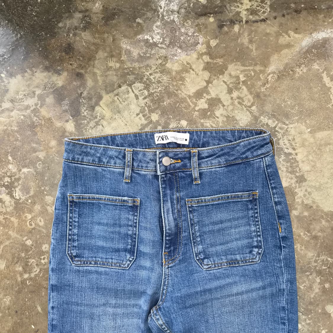27) ZARA 자라 세미 부츠컷 크롭 청바지 데님팬츠 상품이미지2