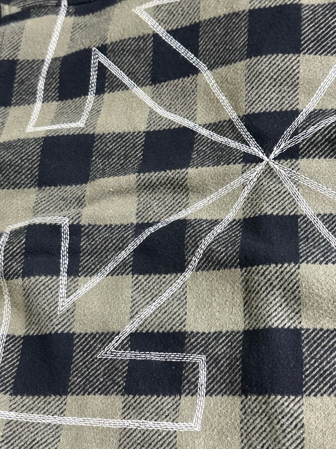 21FW OFF-WHITE 애로우 스티치 플란넬 셔츠 상품이미지4