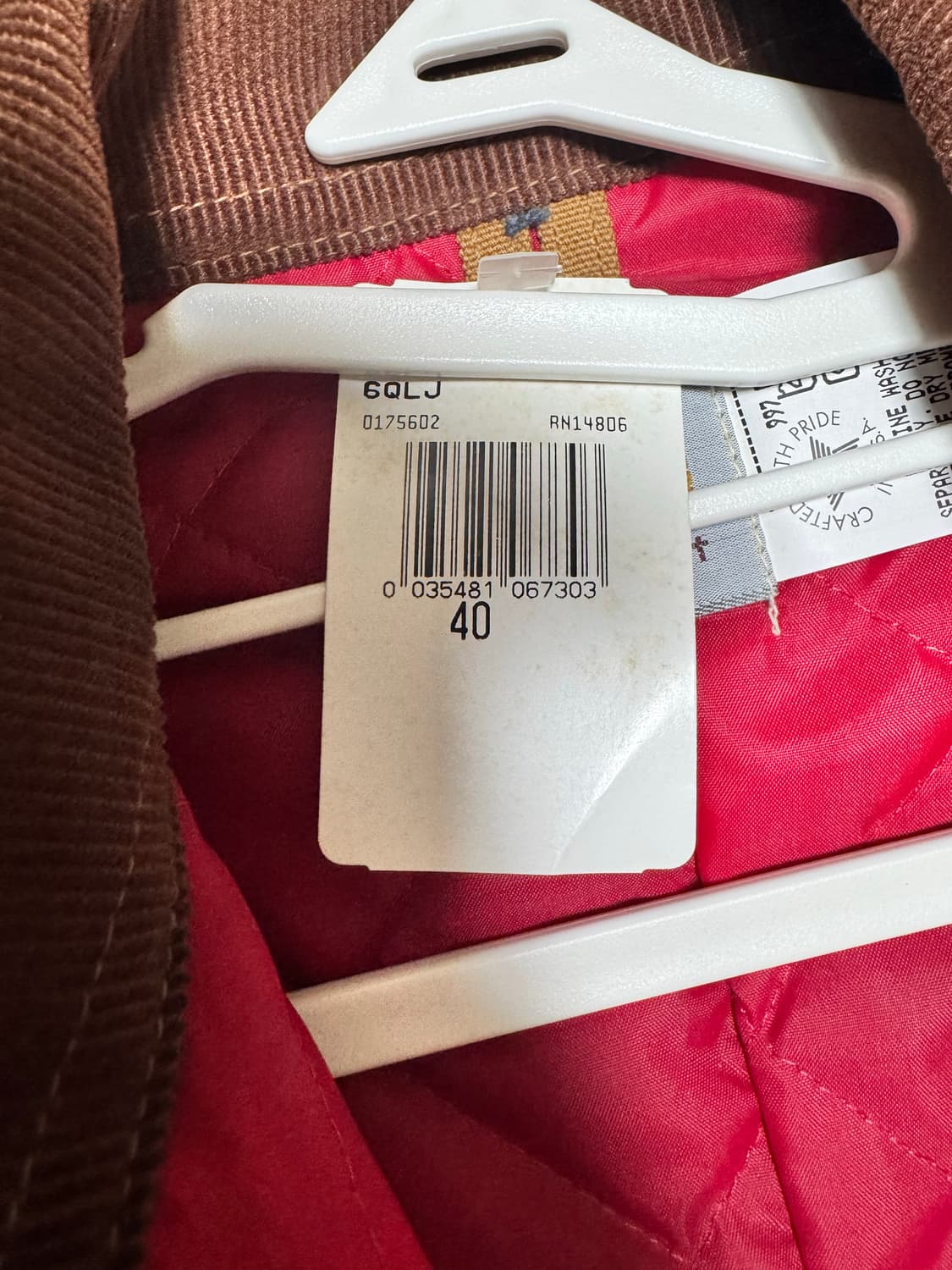 칼하트 디트로이트 J01 전모델 6QLJ 40 데드스탁 J97 상품이미지5