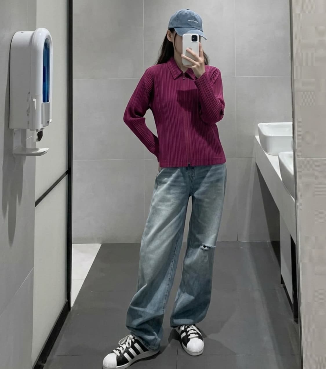 (정품) PLEATS PLEASE(플리츠플리즈) 집업 가디건 상품이미지1