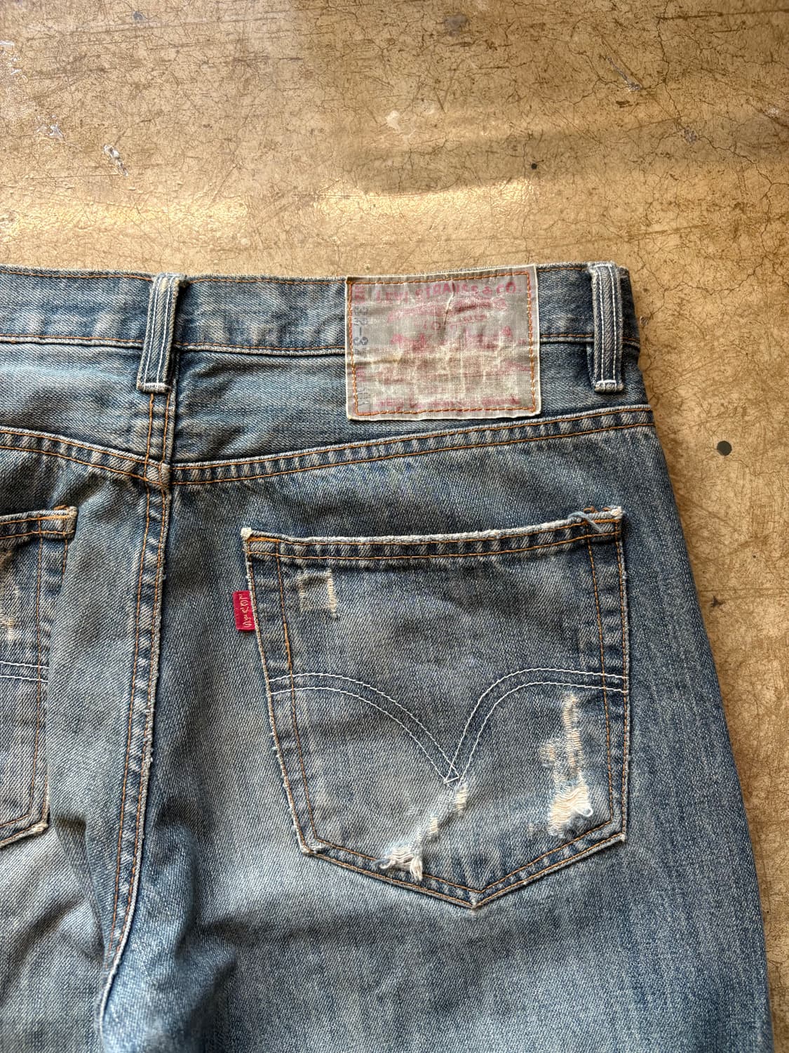 00s 리바이스 디스트로이드 워싱 데님 상품이미지5