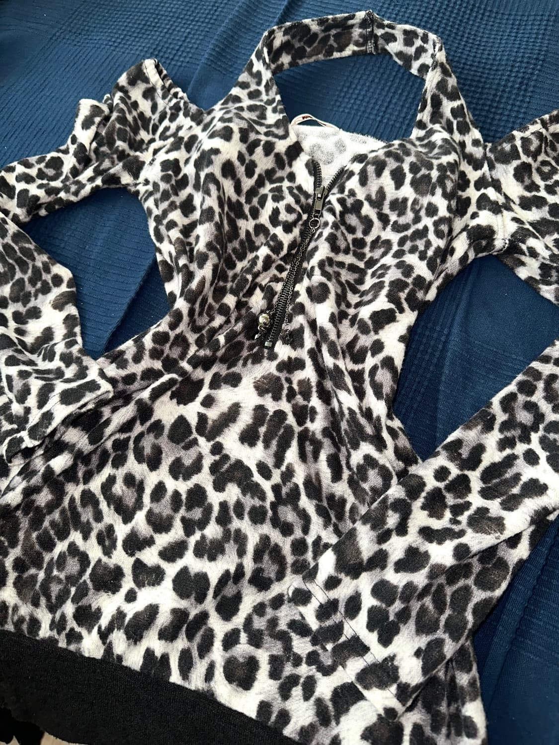 오네 갸루 호피 오프숄더 원피스 상품이미지1