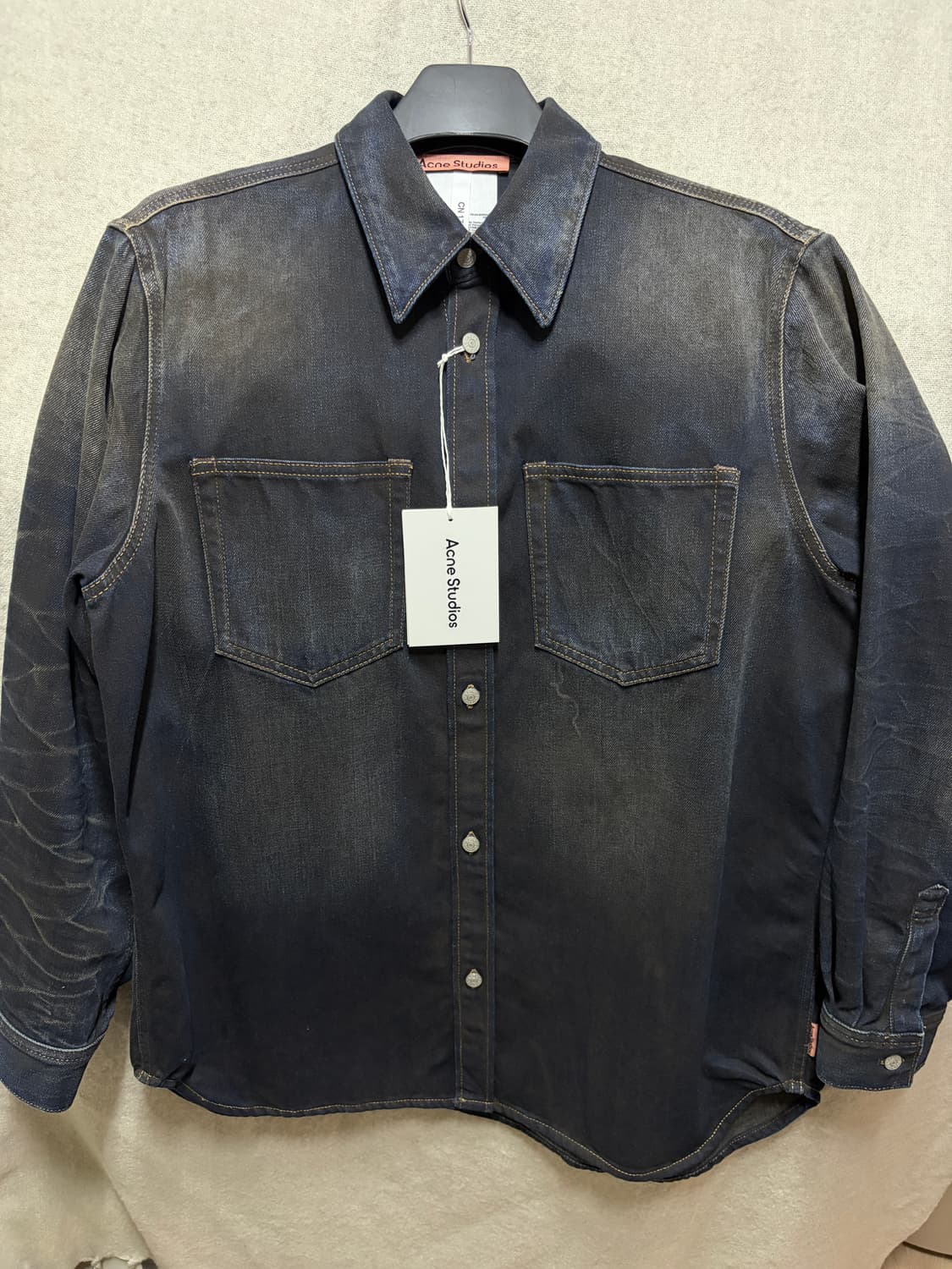 아크네스튜디오 빈티지 워싱 데님셔츠 상품이미지1