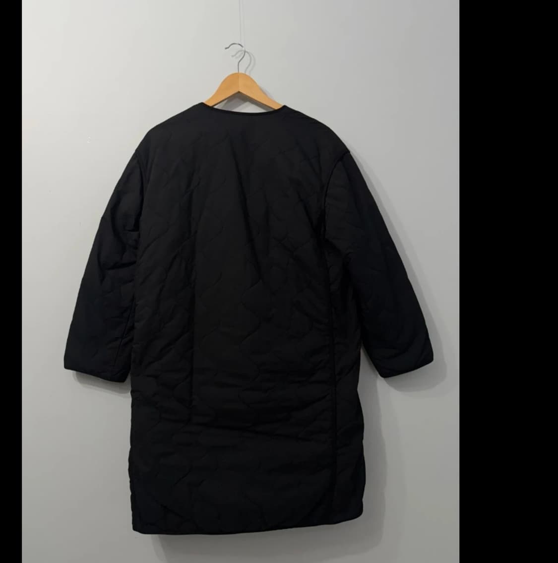 구호 블랙 퀼팅 패딩 코트 ~77 상품이미지5