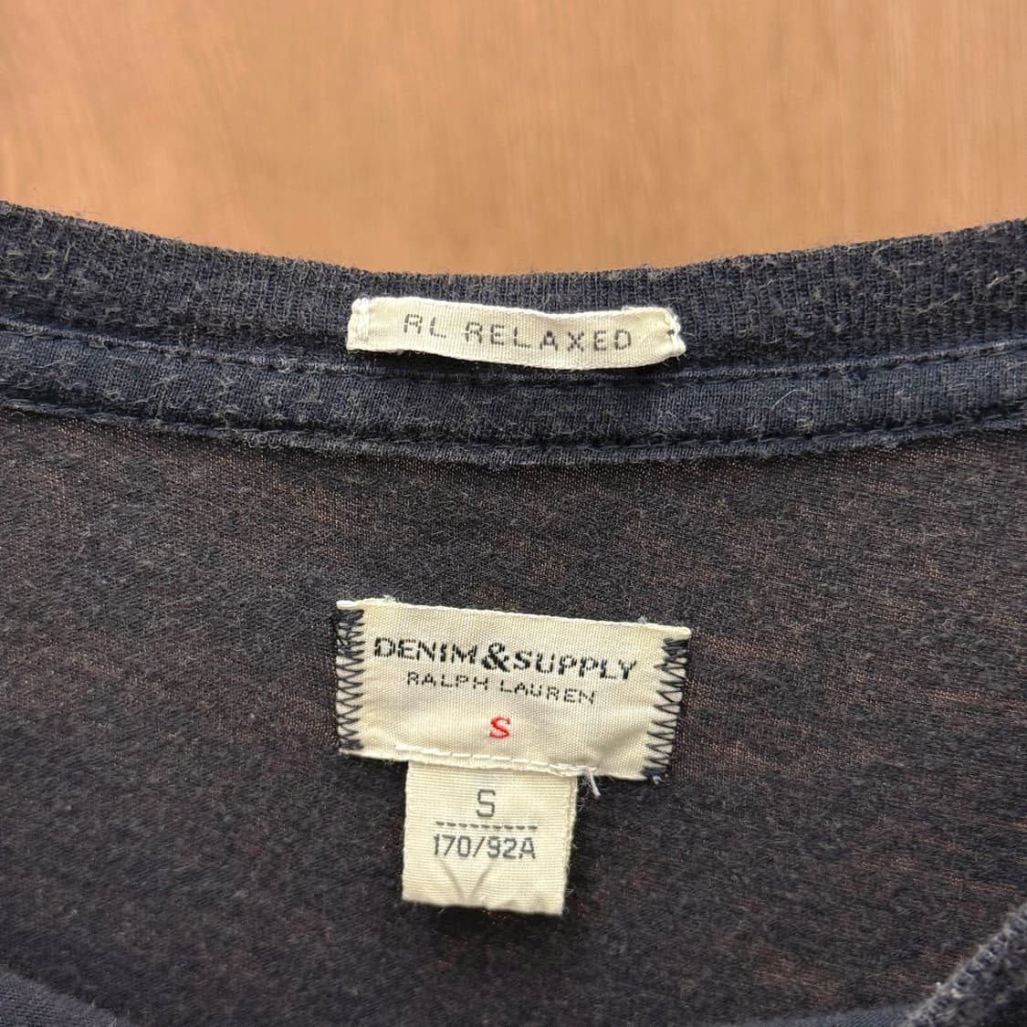 데님 앤 서플라이 반팔 티셔츠 독수리 그래픽 프린트 워싱 디테일 블랙 상품이미지7