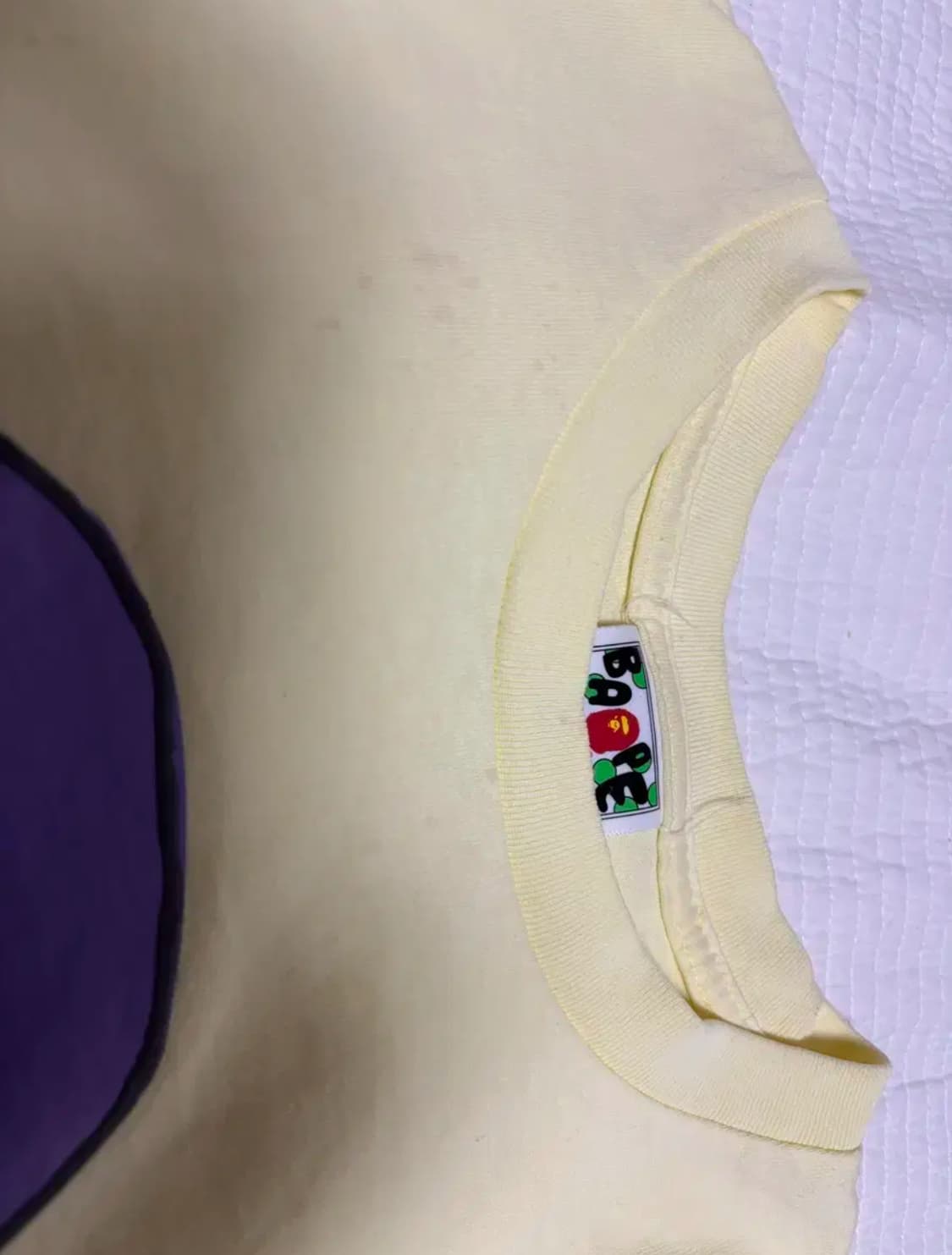 Bape yellow bathing ape tee 베이프 옐로우 반팔 상품이미지4