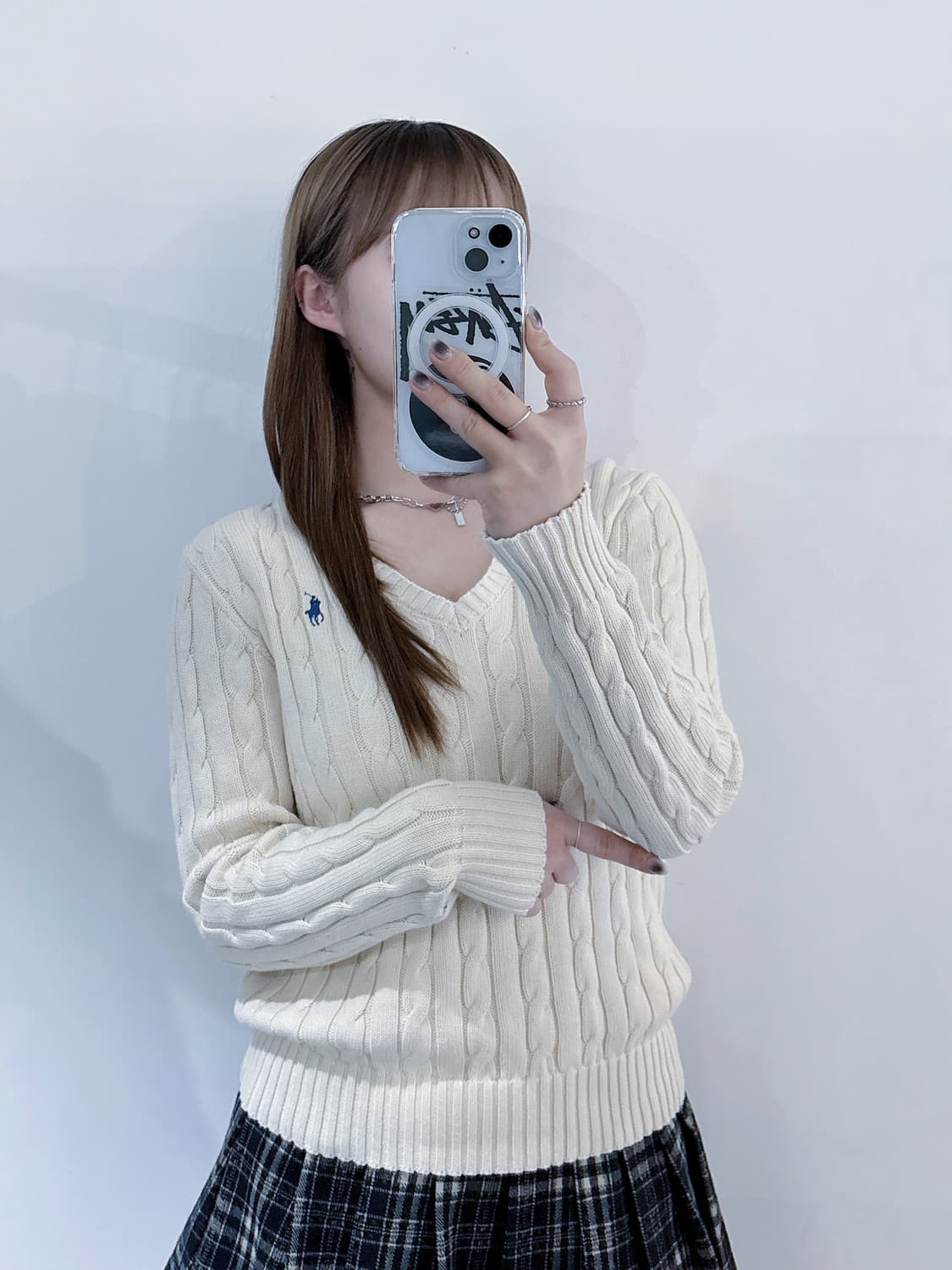 폴로랄프로렌 크림 포니 케이블 니트 상품이미지2