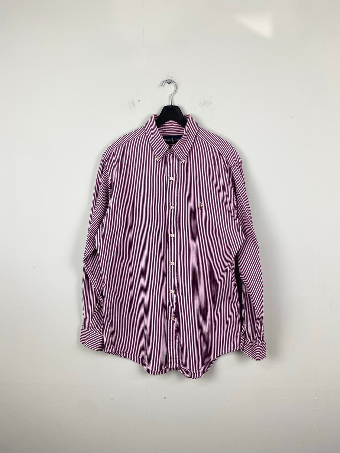 폴로 랄프로렌 스트라이프 보라 셔츠 M 상품이미지1