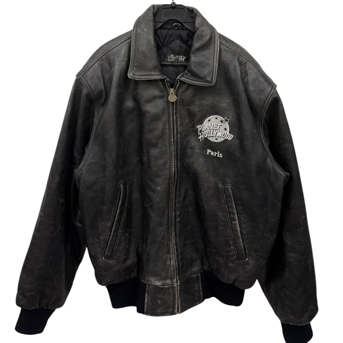 플래닛 할리우드 파리 빈티지 카우 레더자켓 상품이미지1