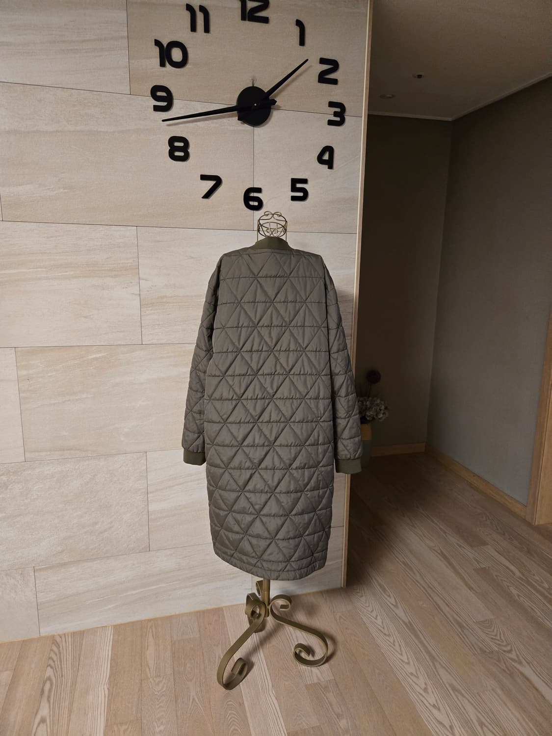 [95] 코오롱스포츠 여자 퀼팅 롱 자켓 상품이미지5