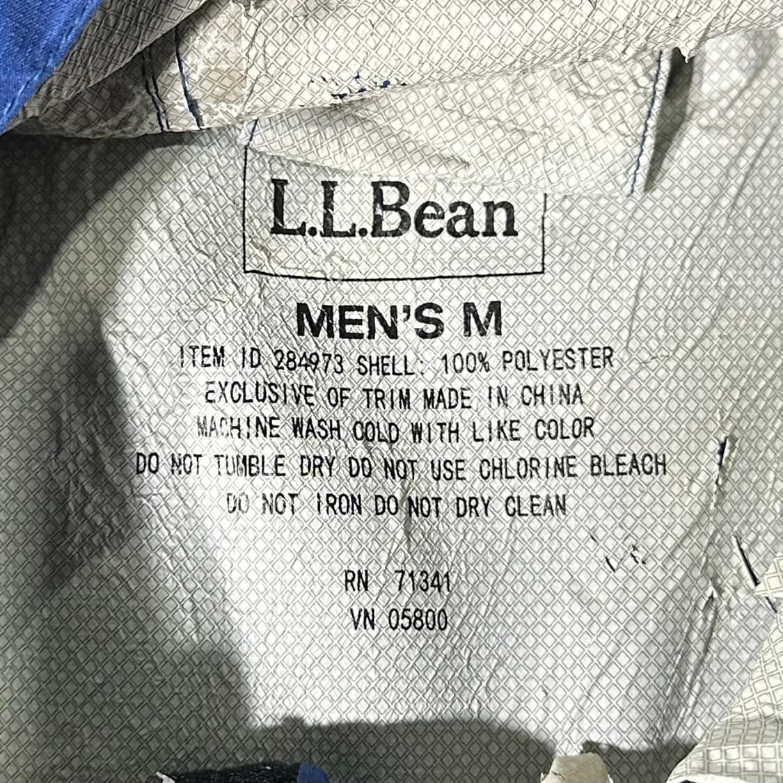 L.L.BEAN 엘엘빈 바람막이 블루 (M/old-7792) 상품이미지7
