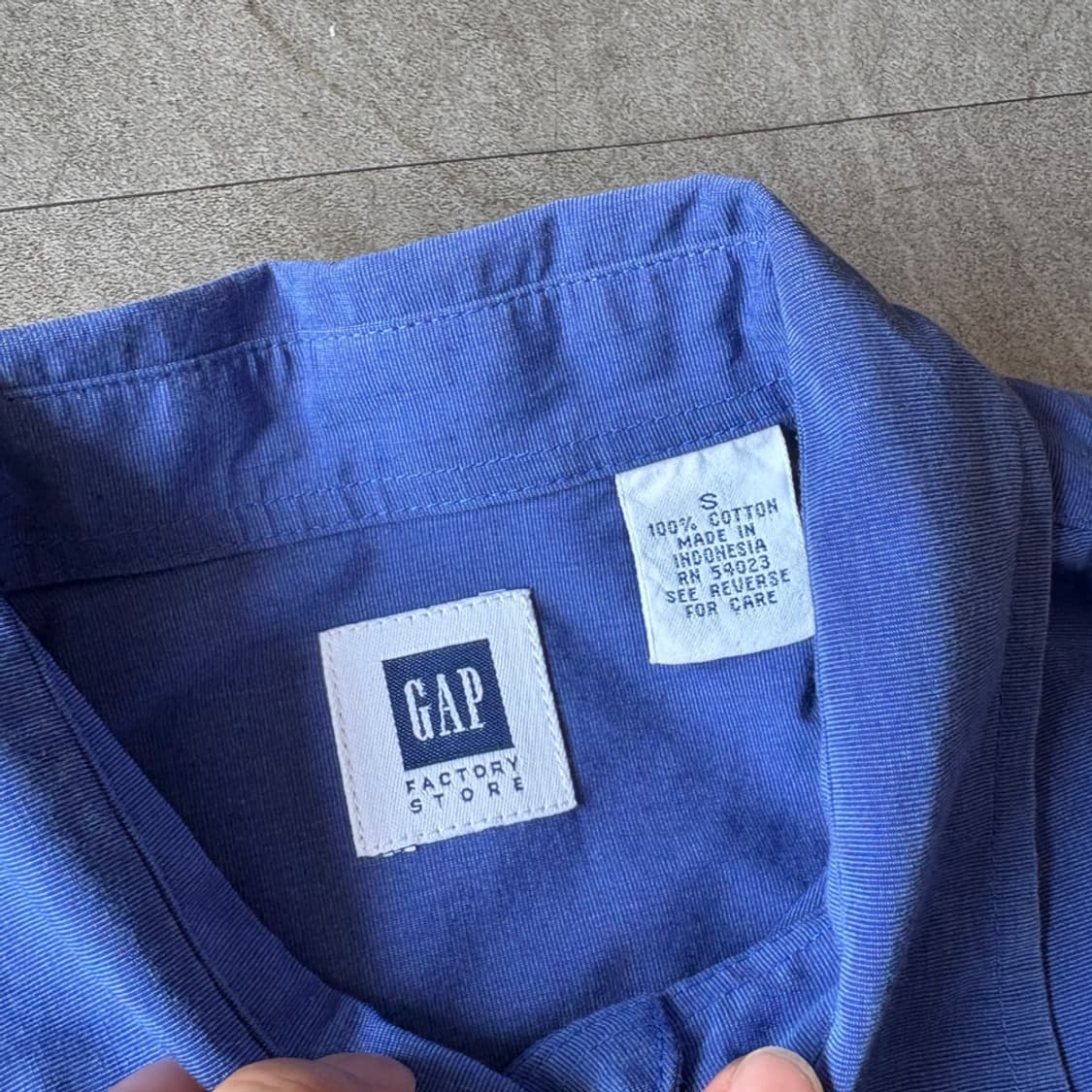 갭 딥 블루 긴팔 셔츠 상품이미지5