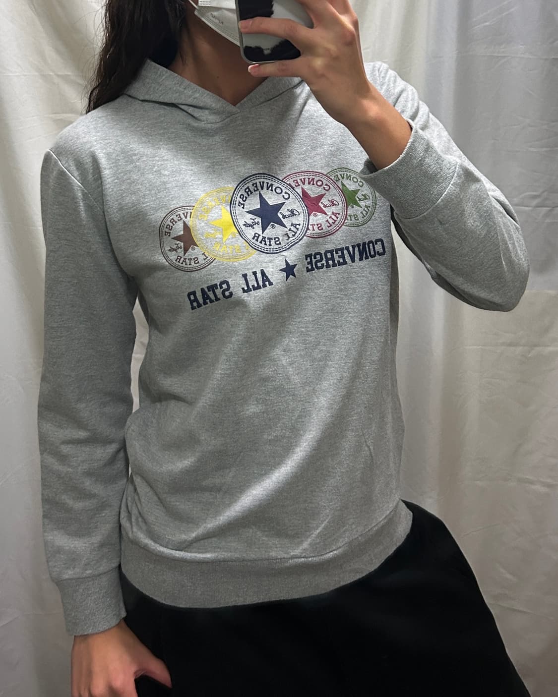 빈티지 converse 프린팅 후드티 상품이미지1