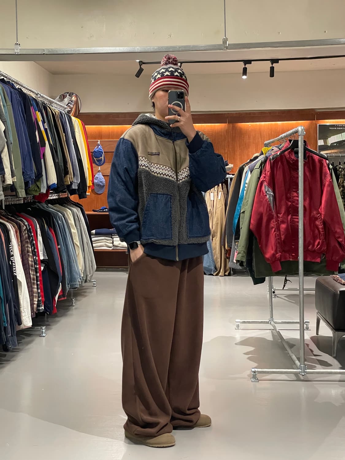 빈티지 데님 쉐르파 자켓   상품이미지2