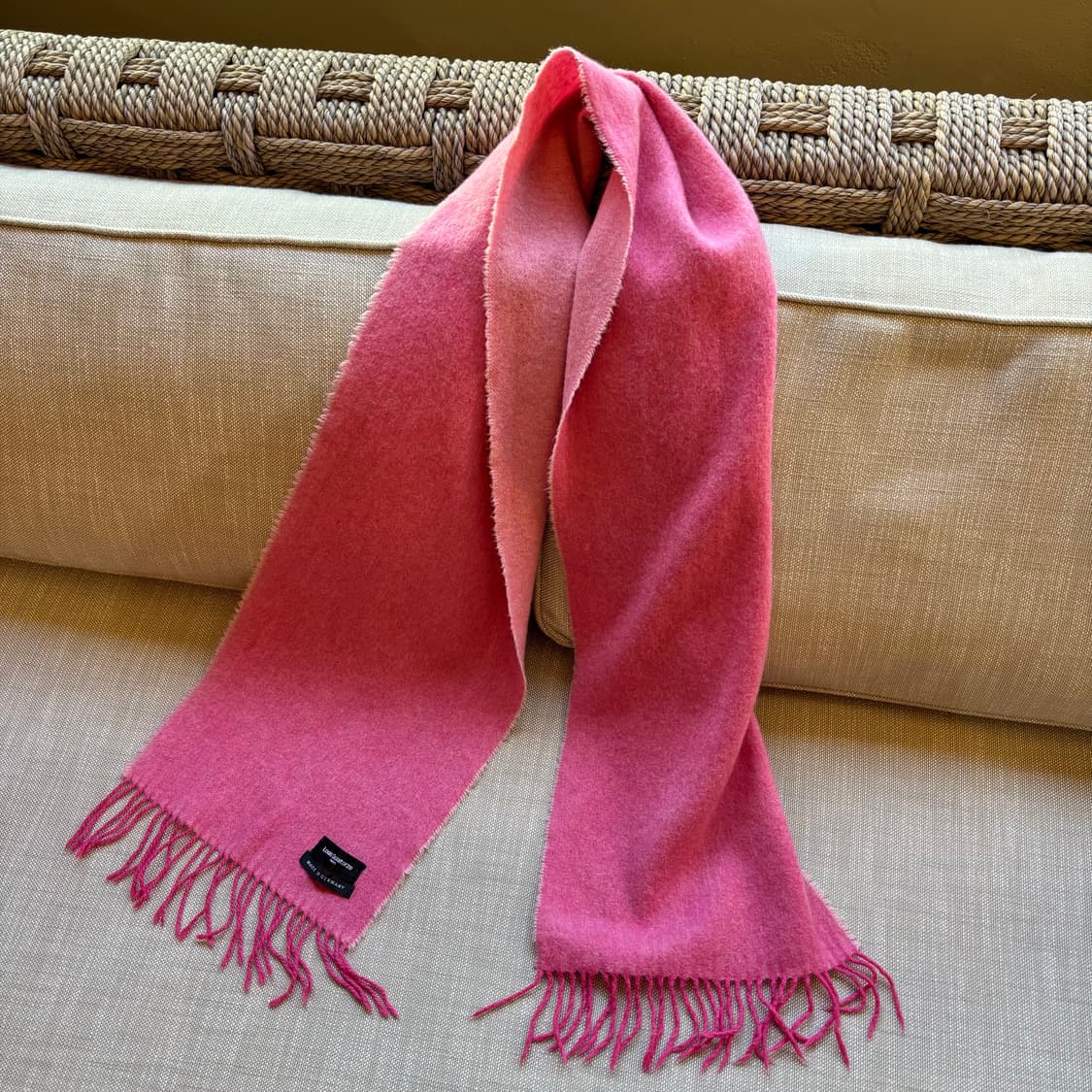 루이까또즈 Louis Quatorze 독일제 캐시미어 100% 투톤 핑크 상품이미지1