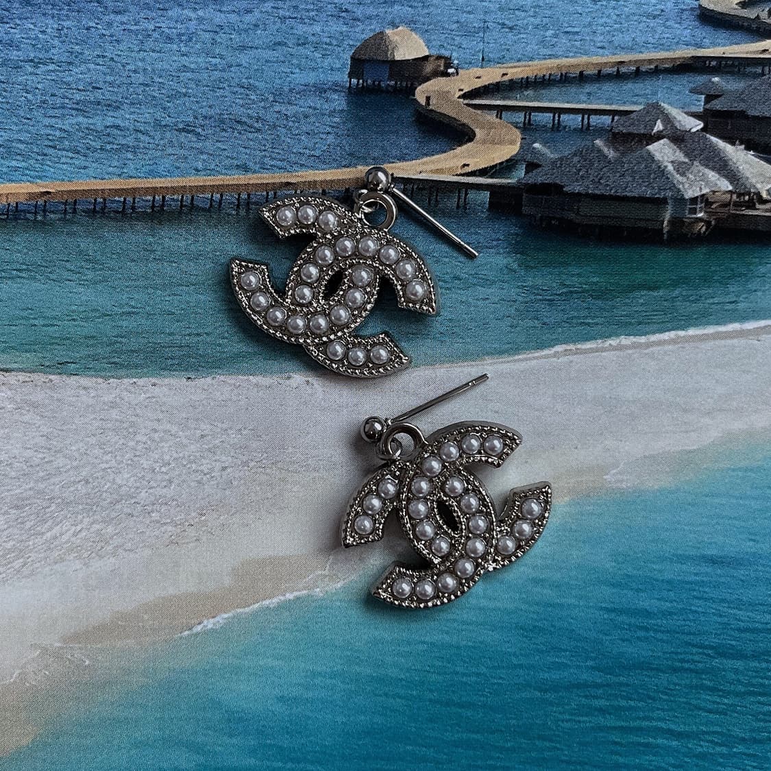 샤넬 듀얼 펄 이어링 상품이미지4