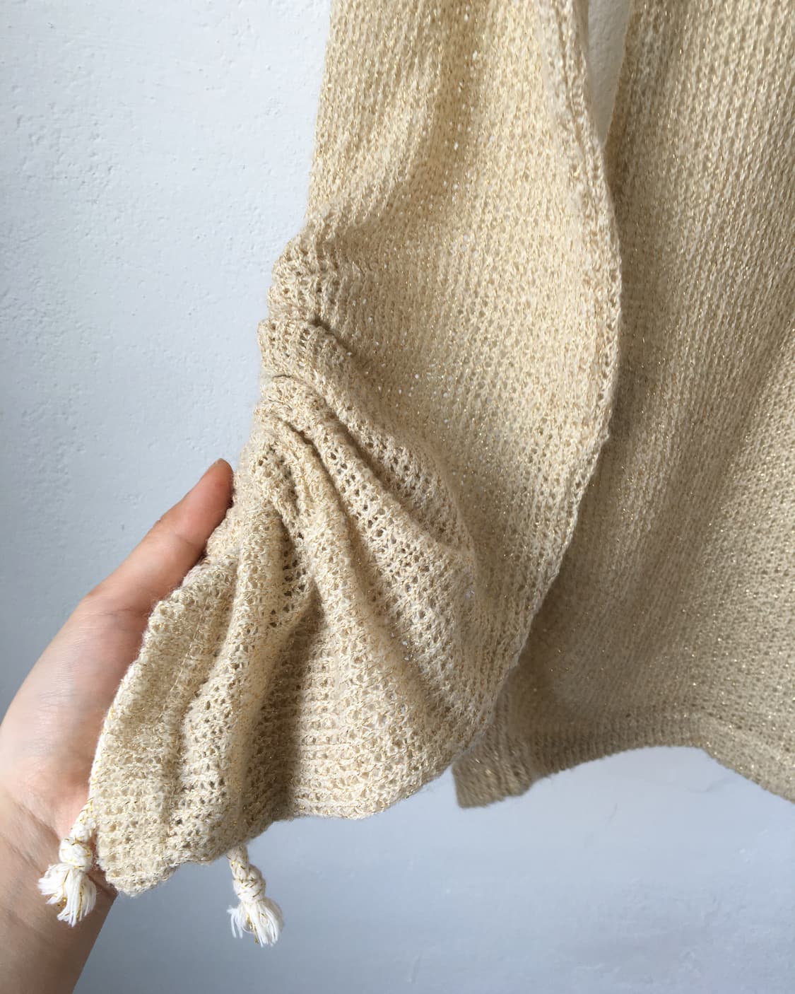 Back o ring point shirring knit 상품이미지4